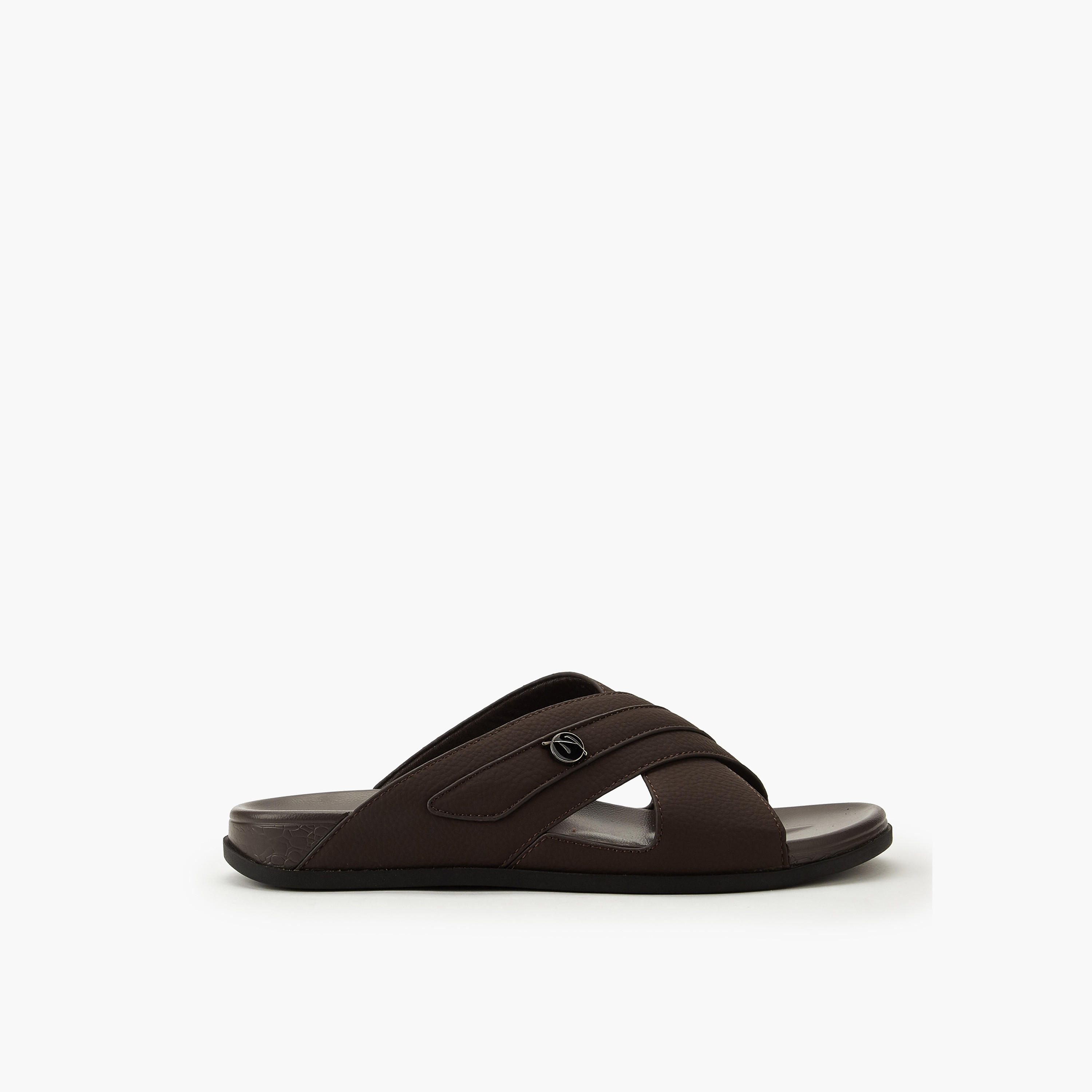 LBL by Shoexpress Men Slip-On Cross Strap Sandals-men-shoes-sandals-image-3