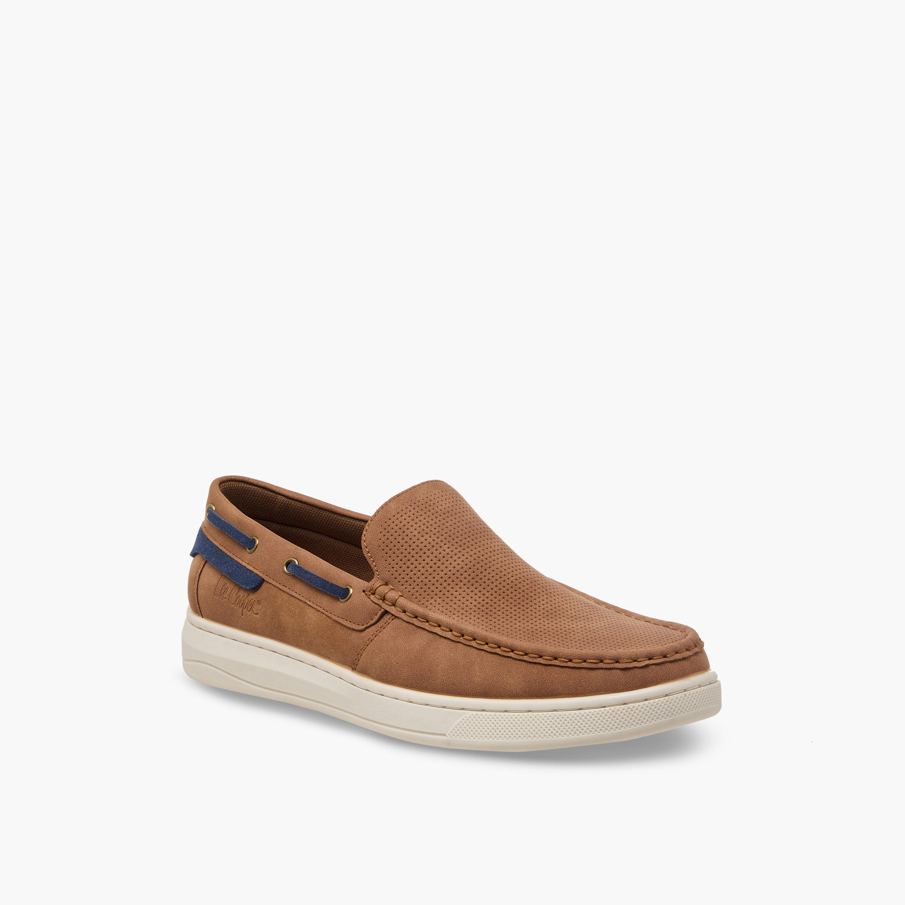 Lee Cooper Men Perforated Slip-On Loafers-men-shoes-loafersandmoccasins-image-2