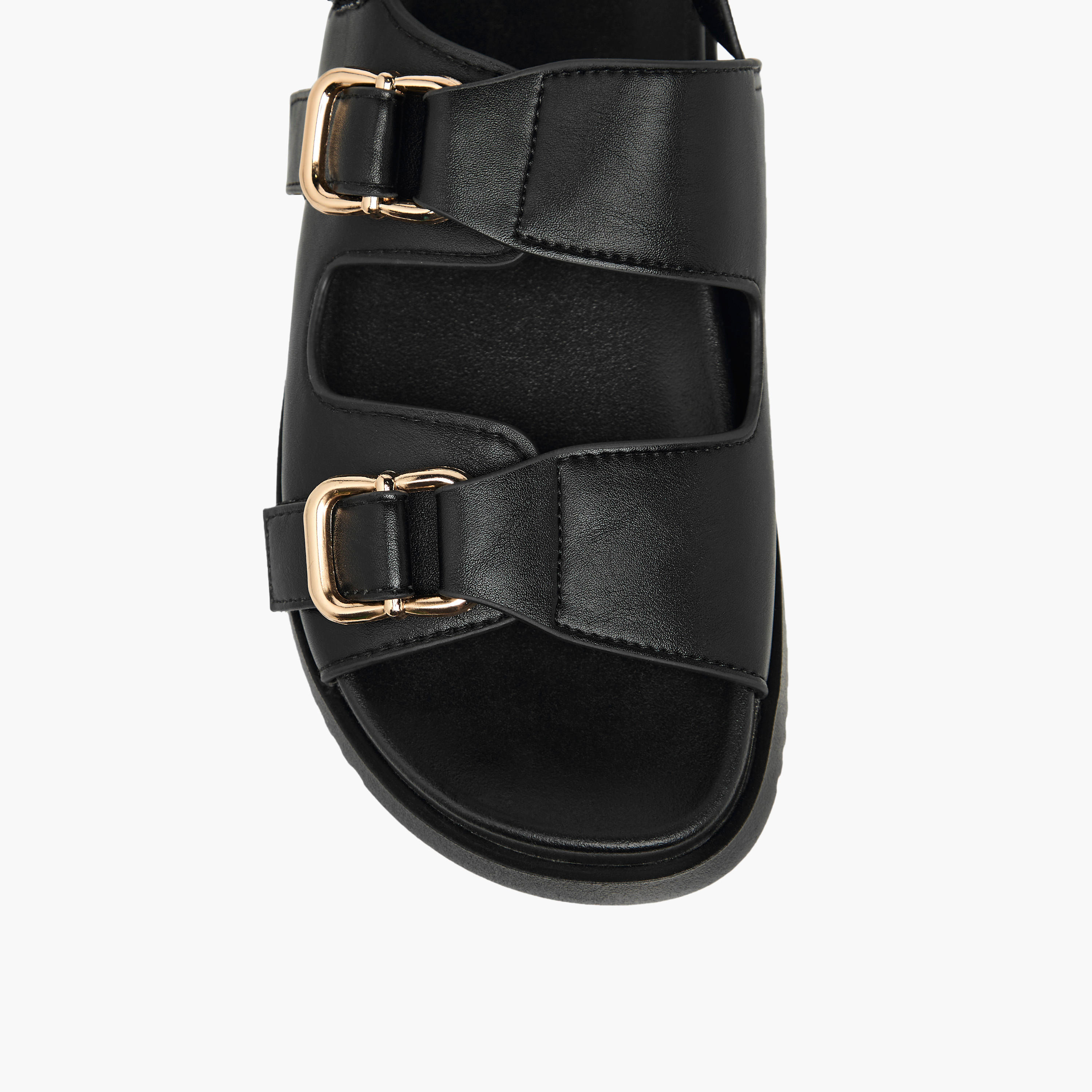 Flora Bella Womens' Buckle Accent Sandals with Hook and Loop Closure-women-shoes-flats-sandals-image-3