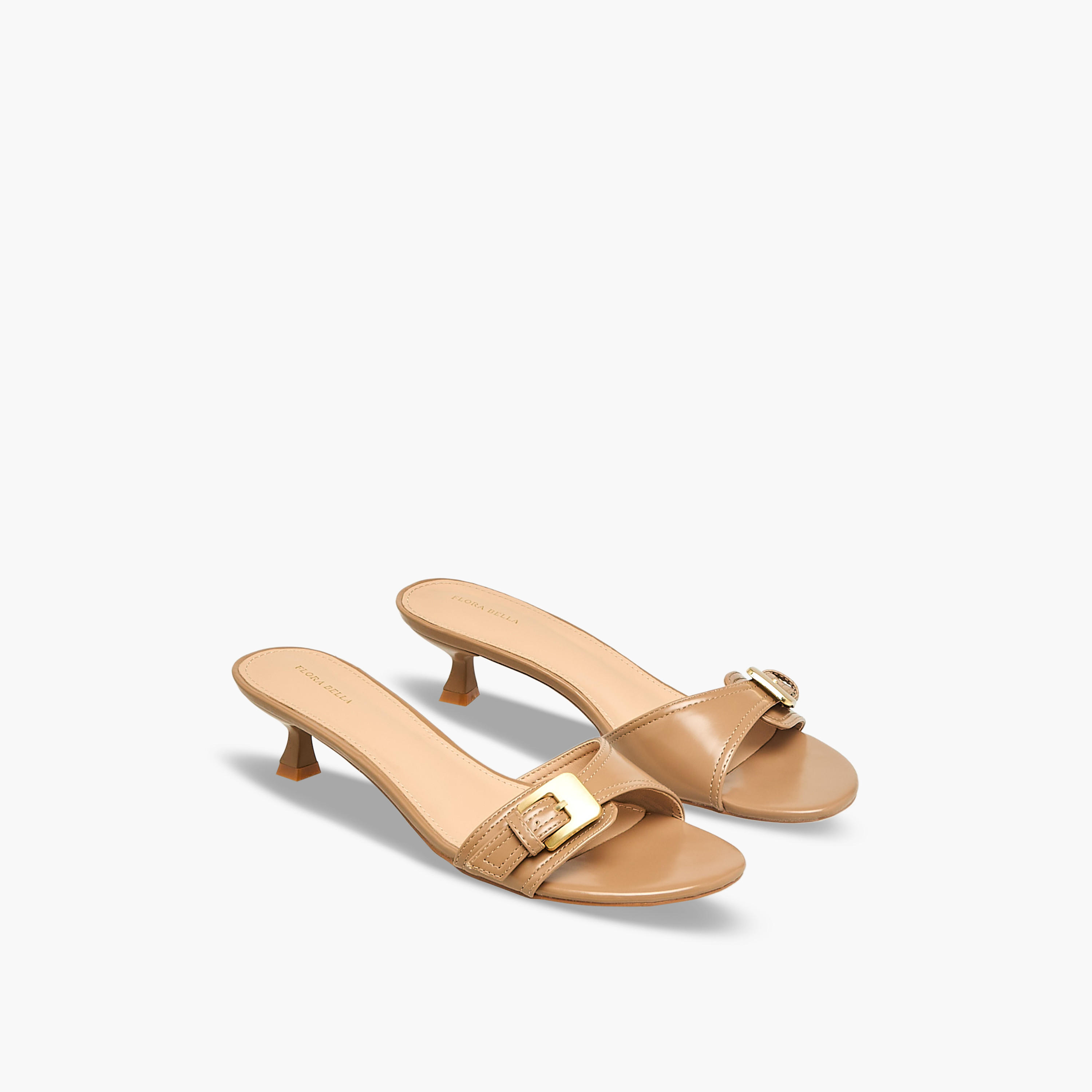 صندل بكعب صغير وزينة إبزيم للنساء من فلورا بيلا-women-shoes-sandals-heeled-image-1