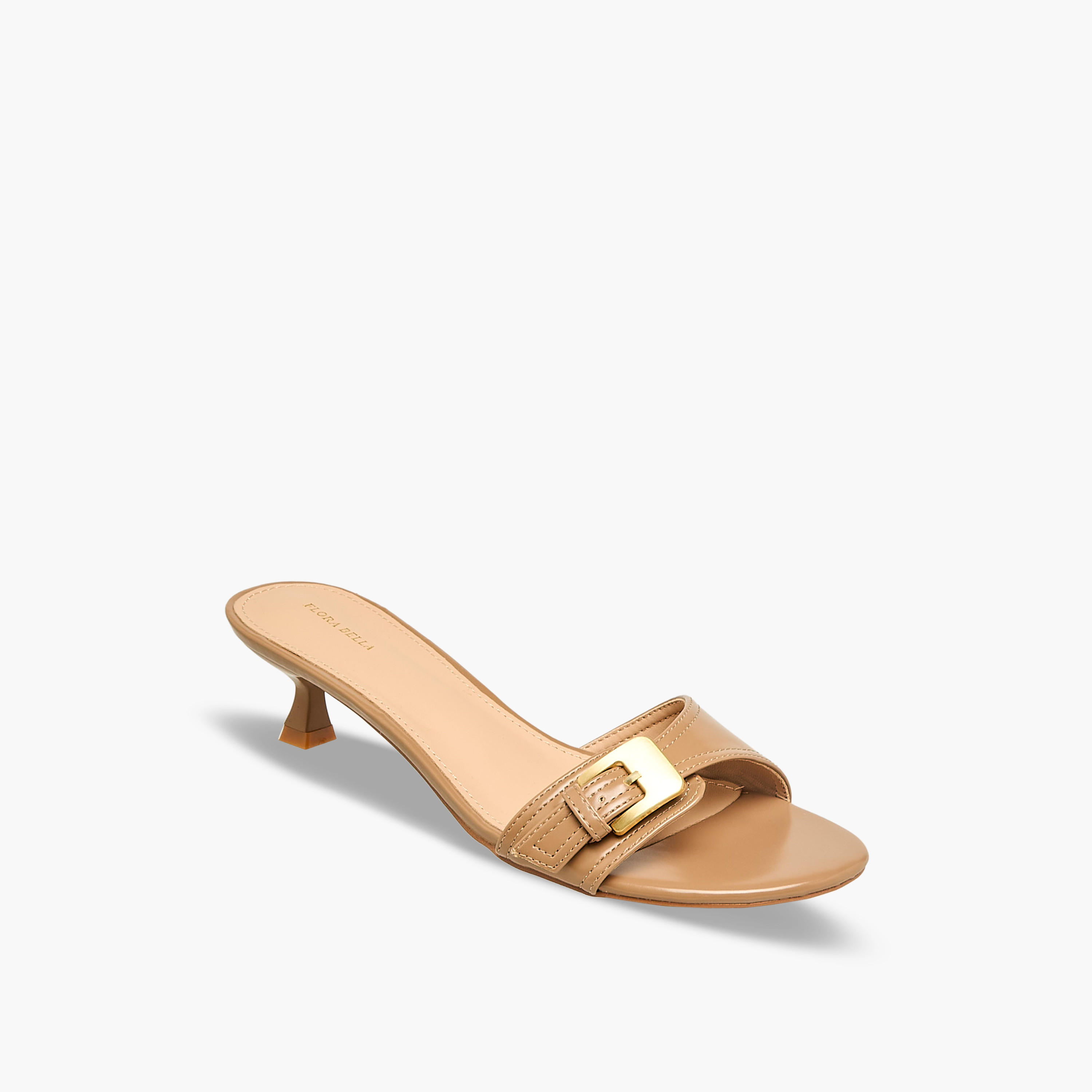 صندل بكعب صغير وزينة إبزيم للنساء من فلورا بيلا-women-shoes-sandals-heeled-image-2