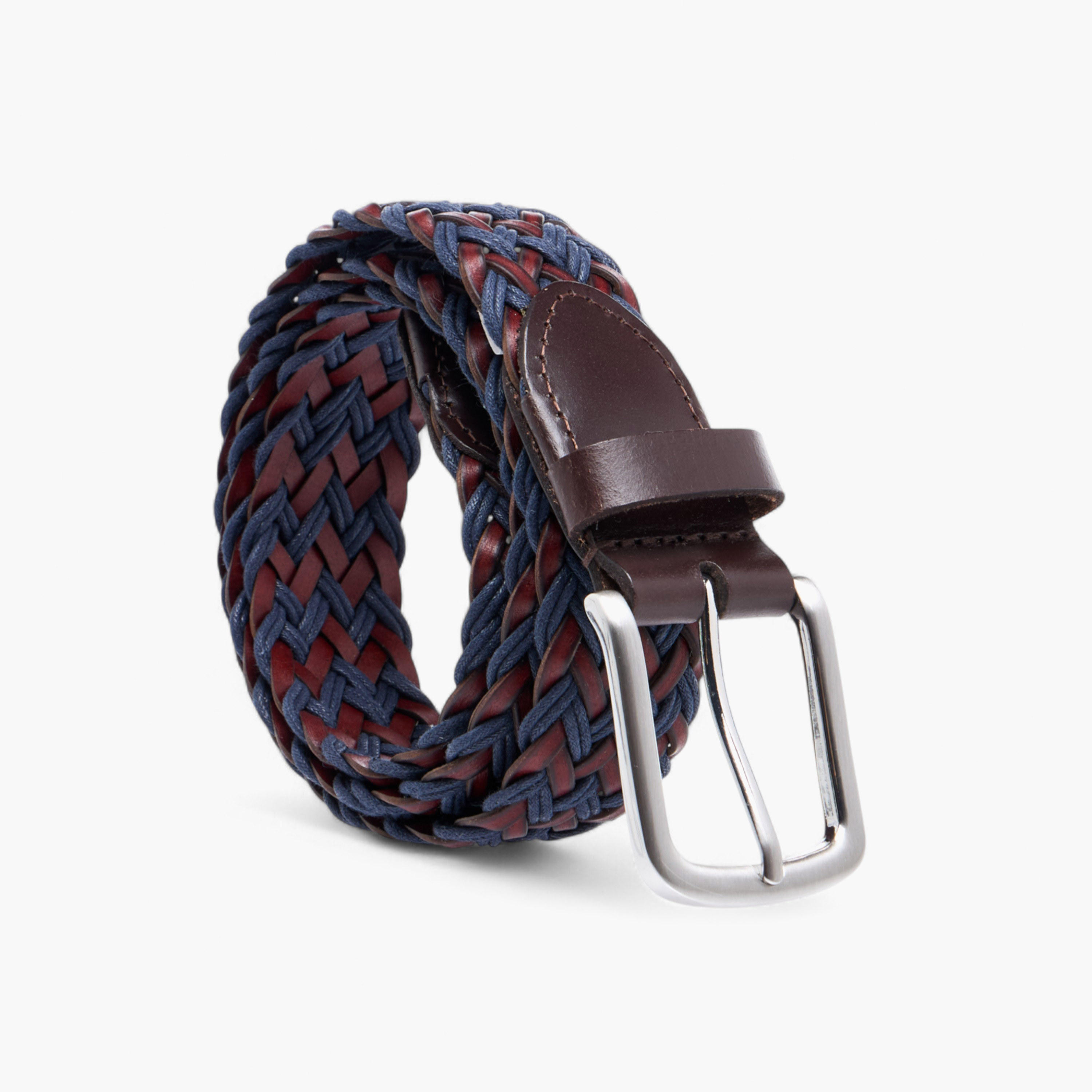 Lee Cooper Braided Belt with Pin Buckle Closure-men-beltsandwallets-belts-image-1