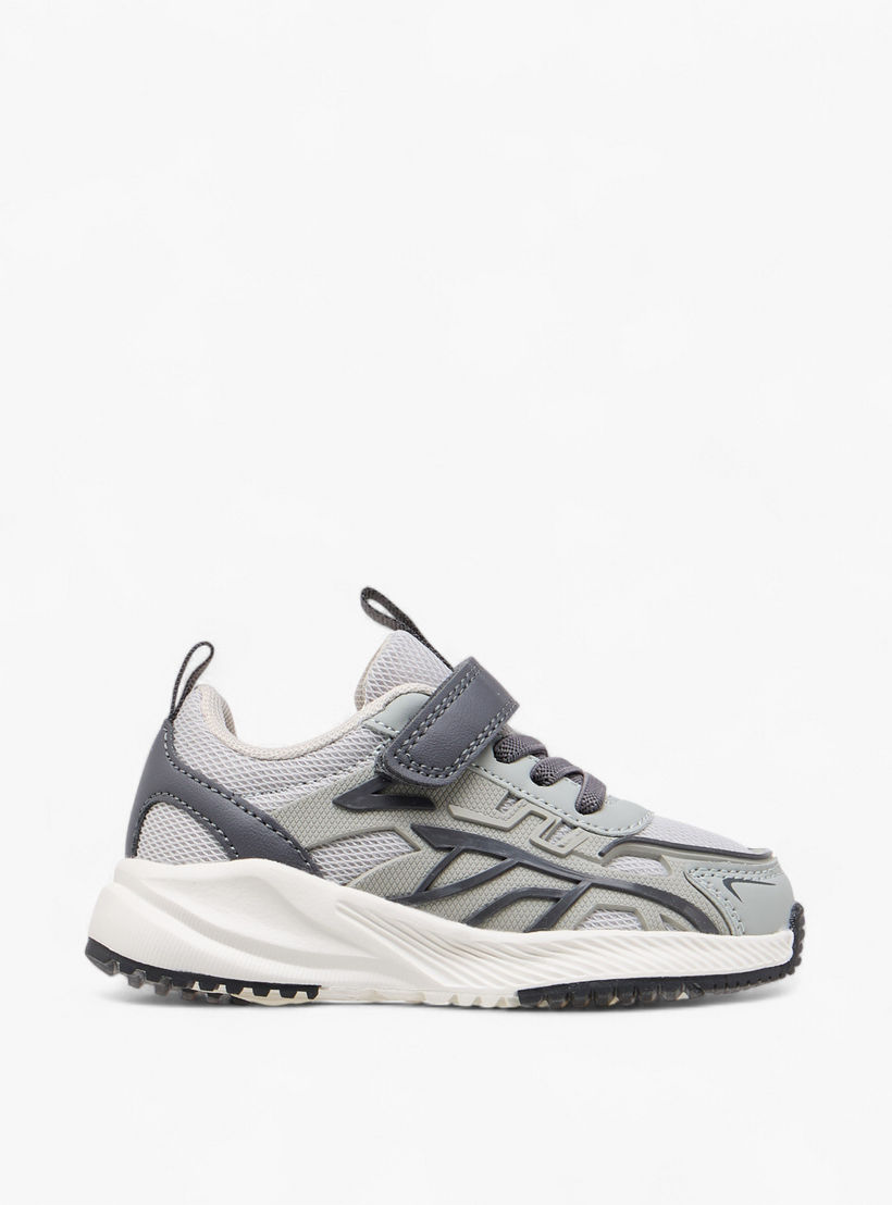 حذاء سنيكرز بألواح وشريط إغلاق من جونيورز-boys-shoes-sneakers-image-3