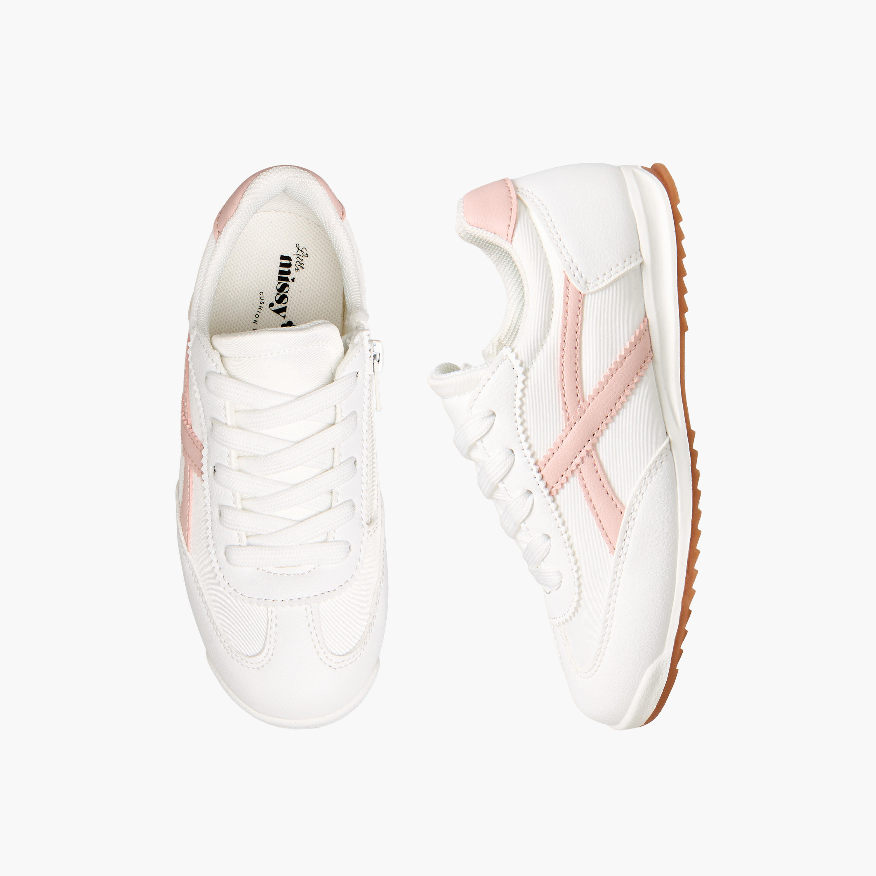 Little Missy Girls Lace-Up Colorblock Sneakers-girls-shoes-sneakers-image-1