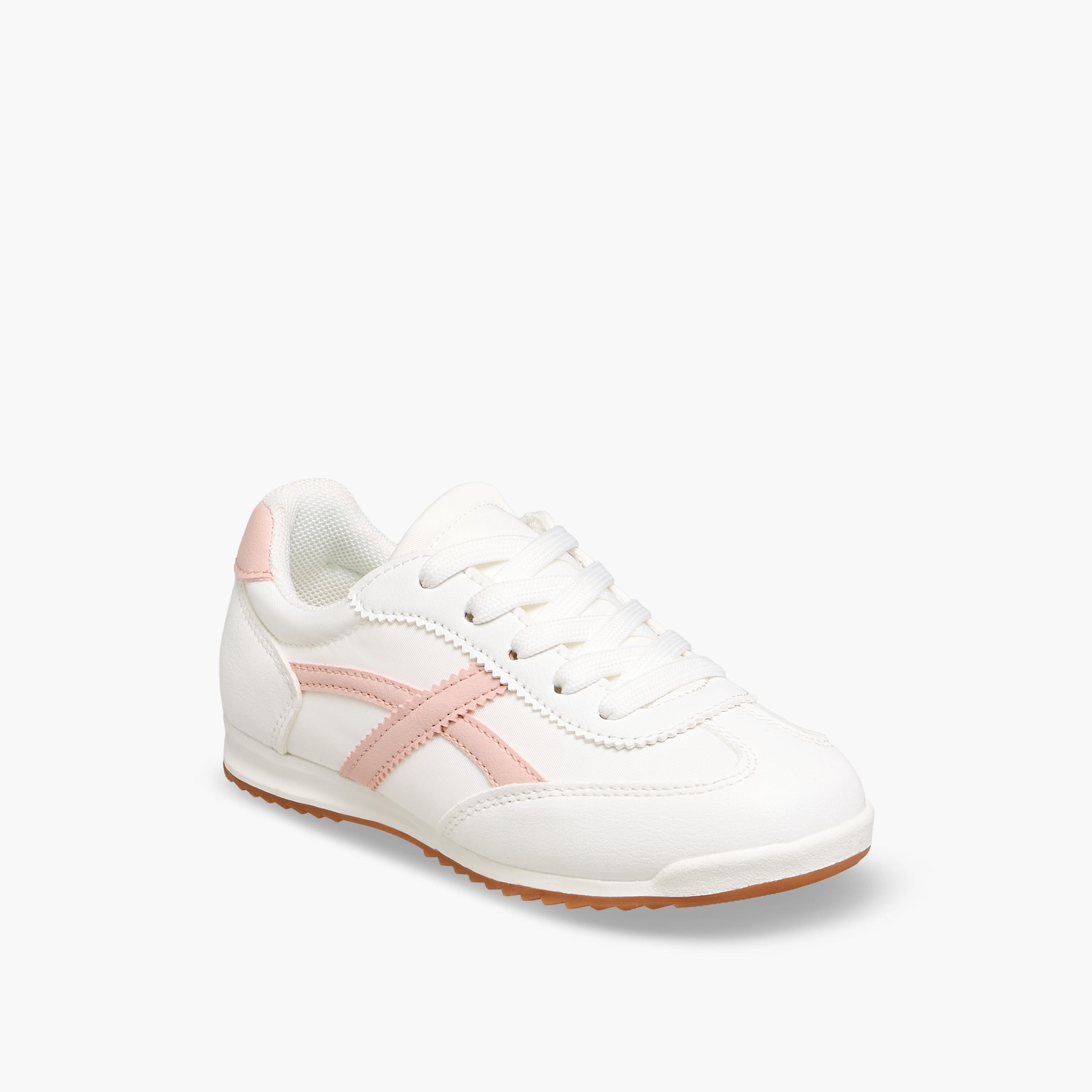 Little Missy Girls Lace-Up Colorblock Sneakers-girls-shoes-sneakers-image-2