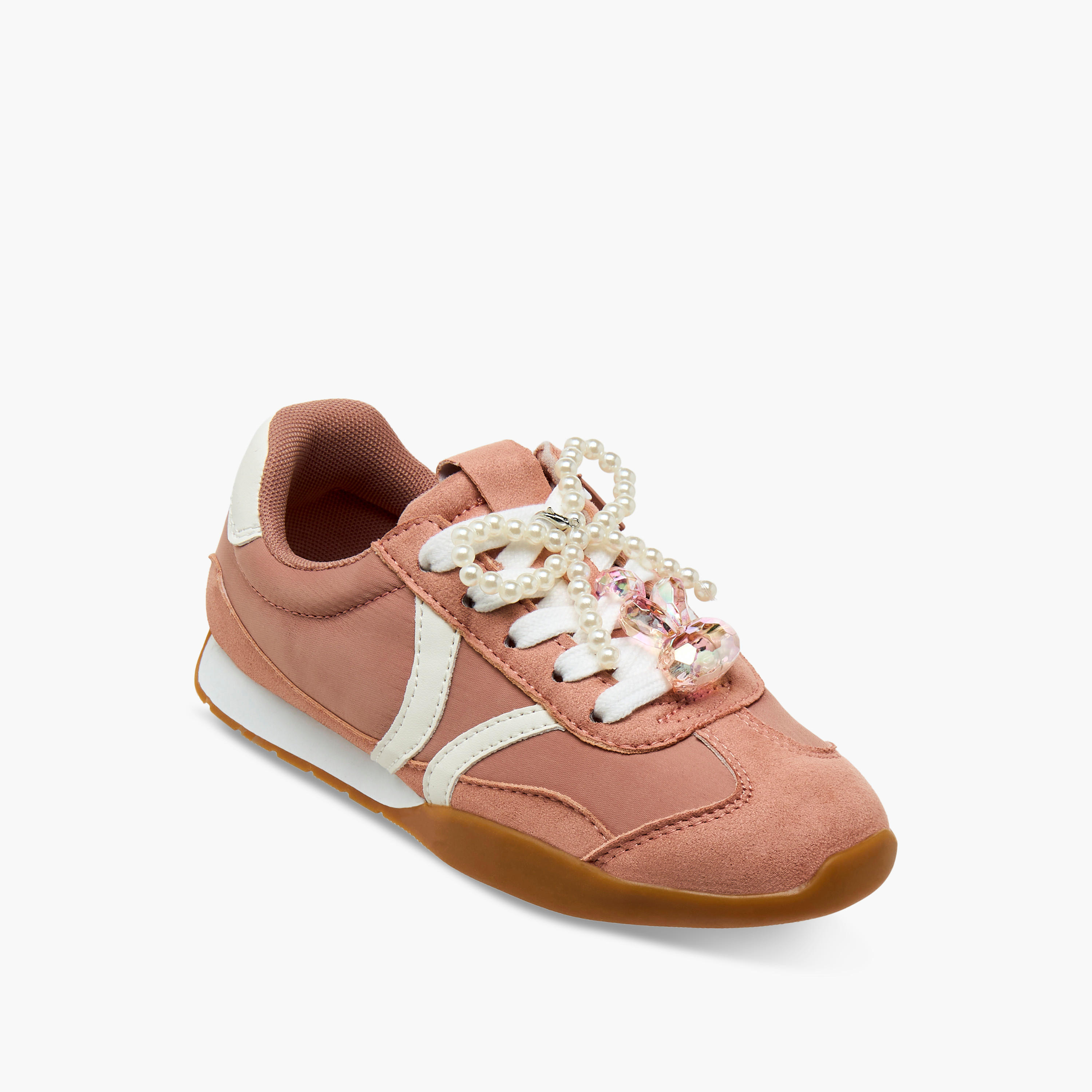 Little Missy Girls Embellished Zip Detail Sneakers-girls-shoes-sneakers-image-2