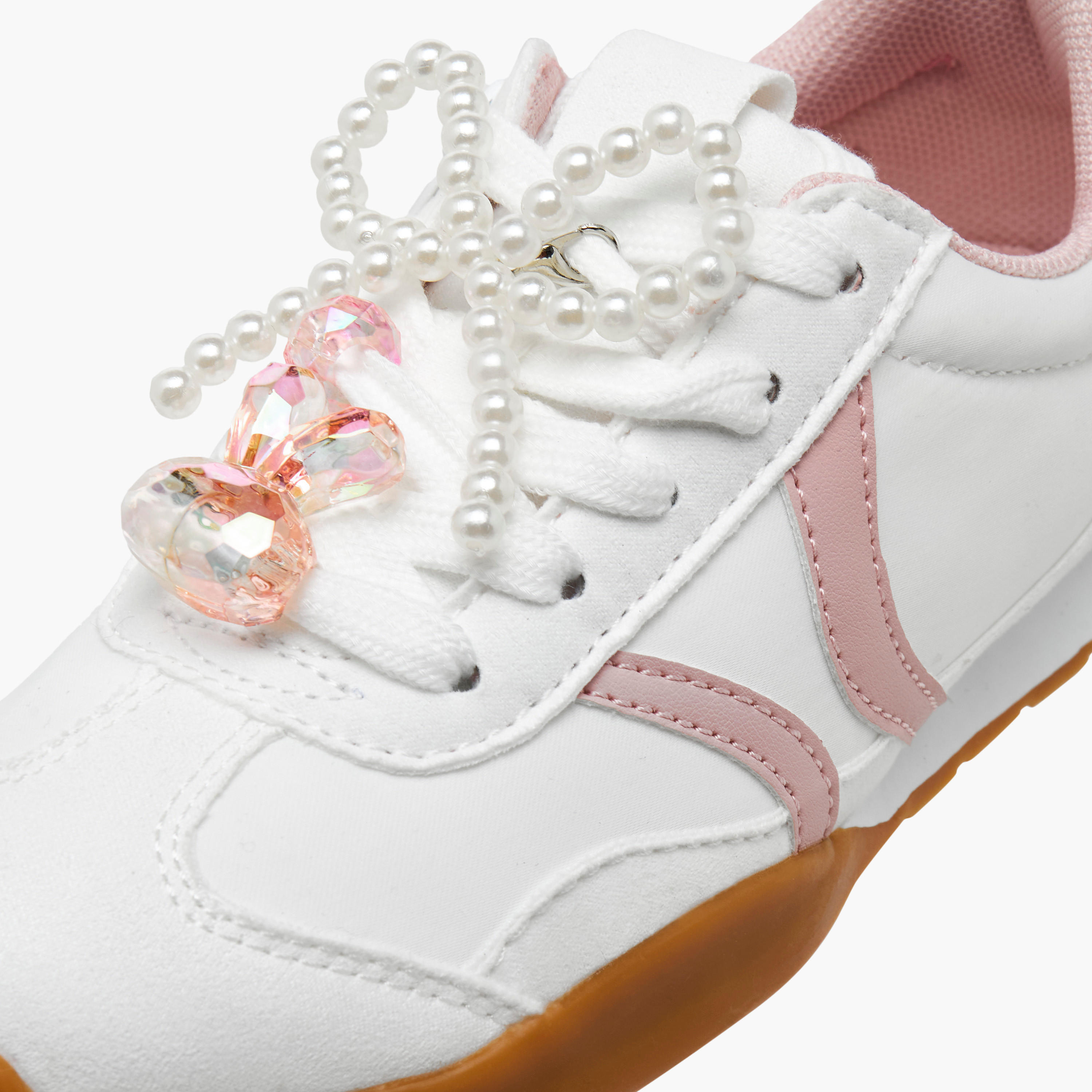Little Missy Girls Embellished Zip Detail Sneakers-girls-shoes-sneakers-image-4