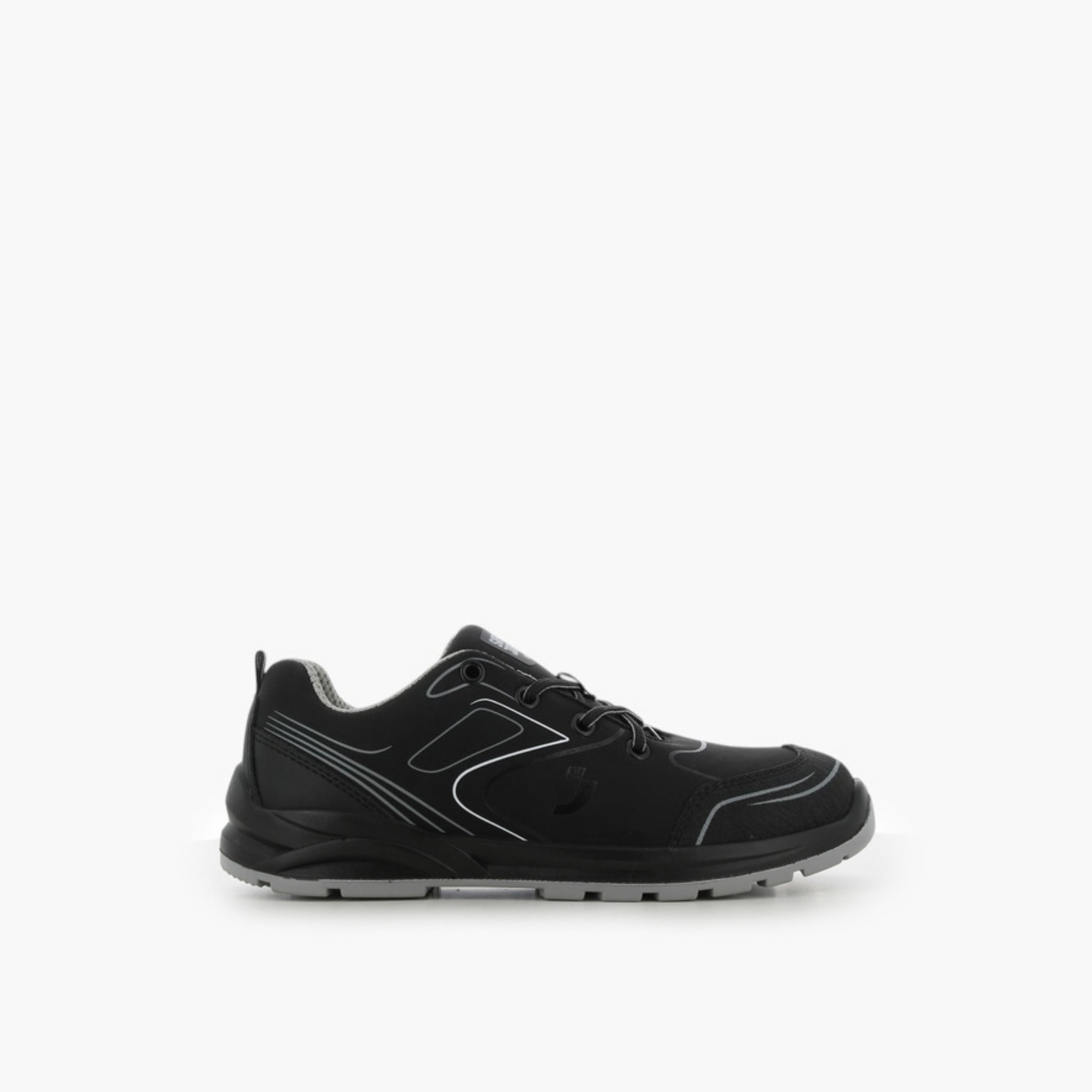 حذاء سنيكرز جلد برباط إغلاق للرجال من أس جيه-men-shoes-sneakers-image-2