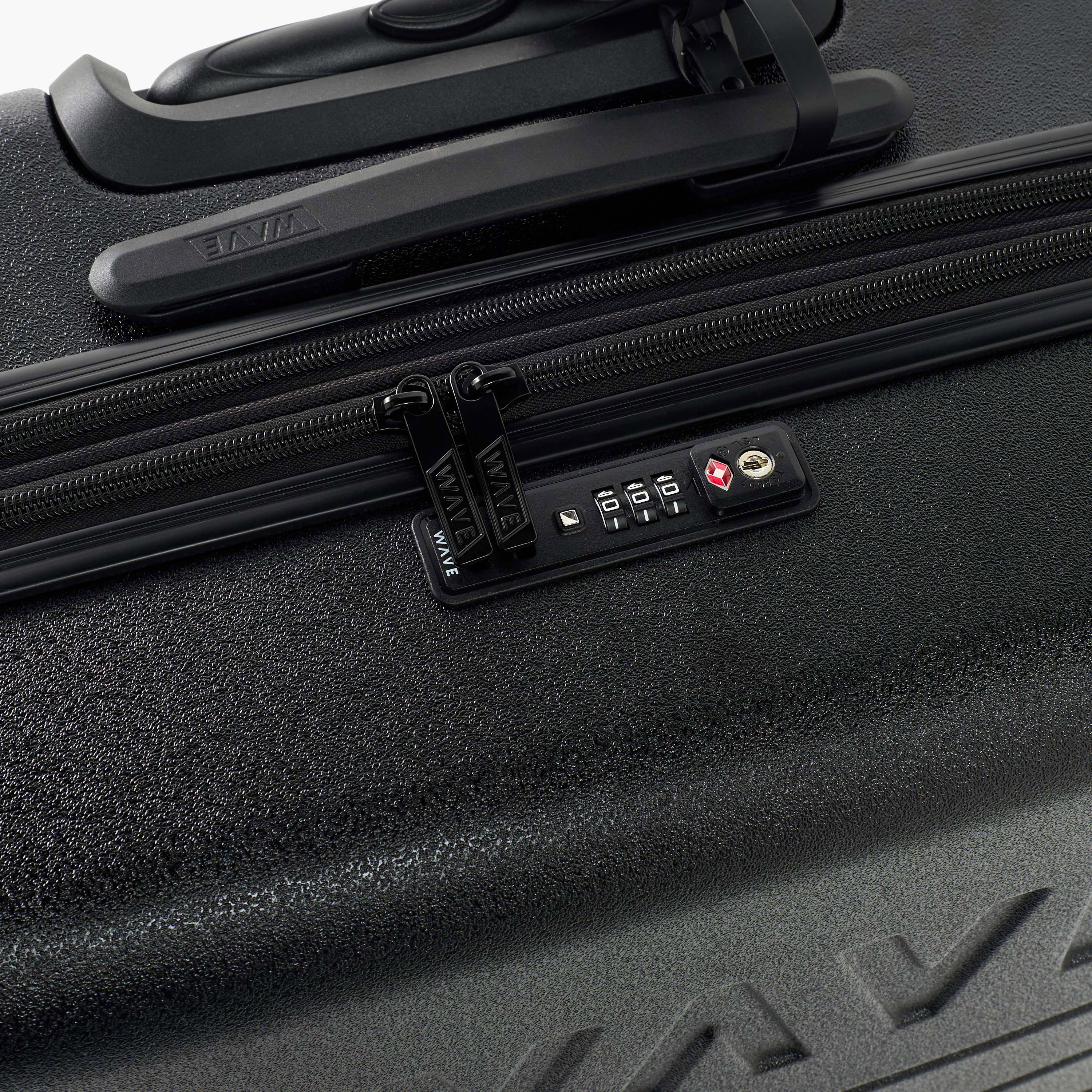 WAVE Textured Hardcase Luggage Trolley with Retractable Handle - 28 inches Check-In Bag-travel-luggagesandbags-luggage-image-4