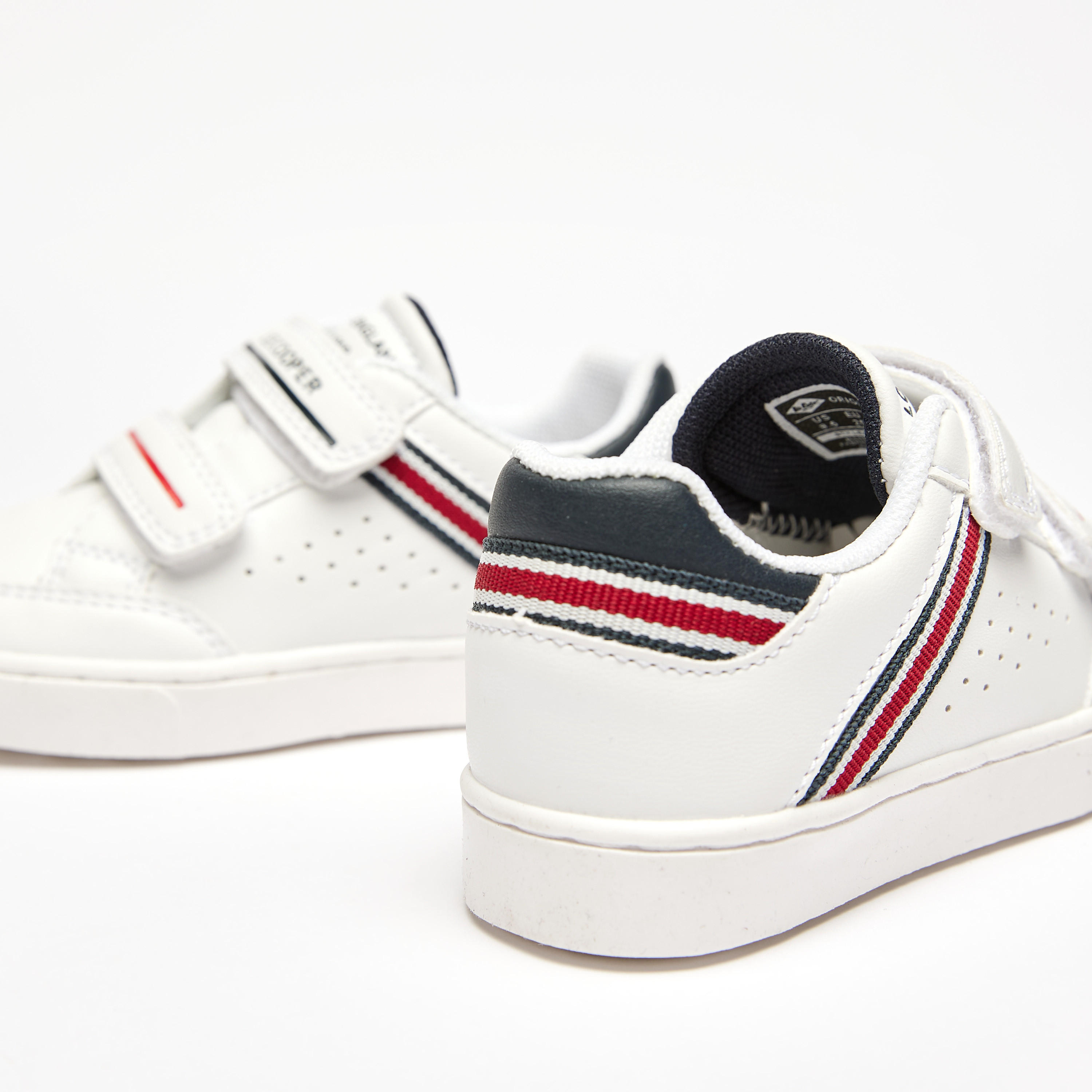 Lee Cooper Boys' Perforated Sneakers with Hook and Loop Closure-boys-shoes-schoolshoes-image-3