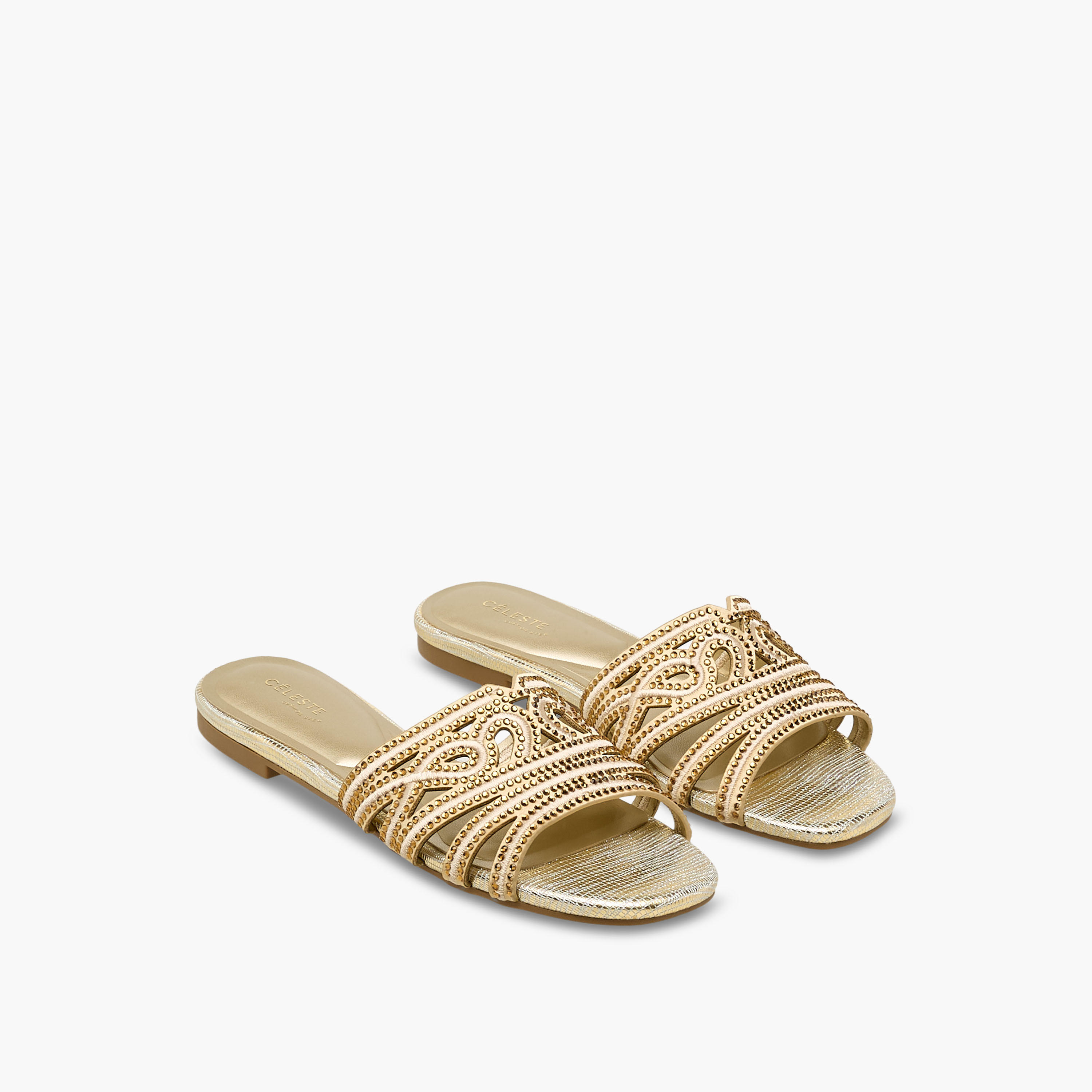 Celeste Women Embellished Slip-On Sandals-women-shoes-flats-sandals-image-1
