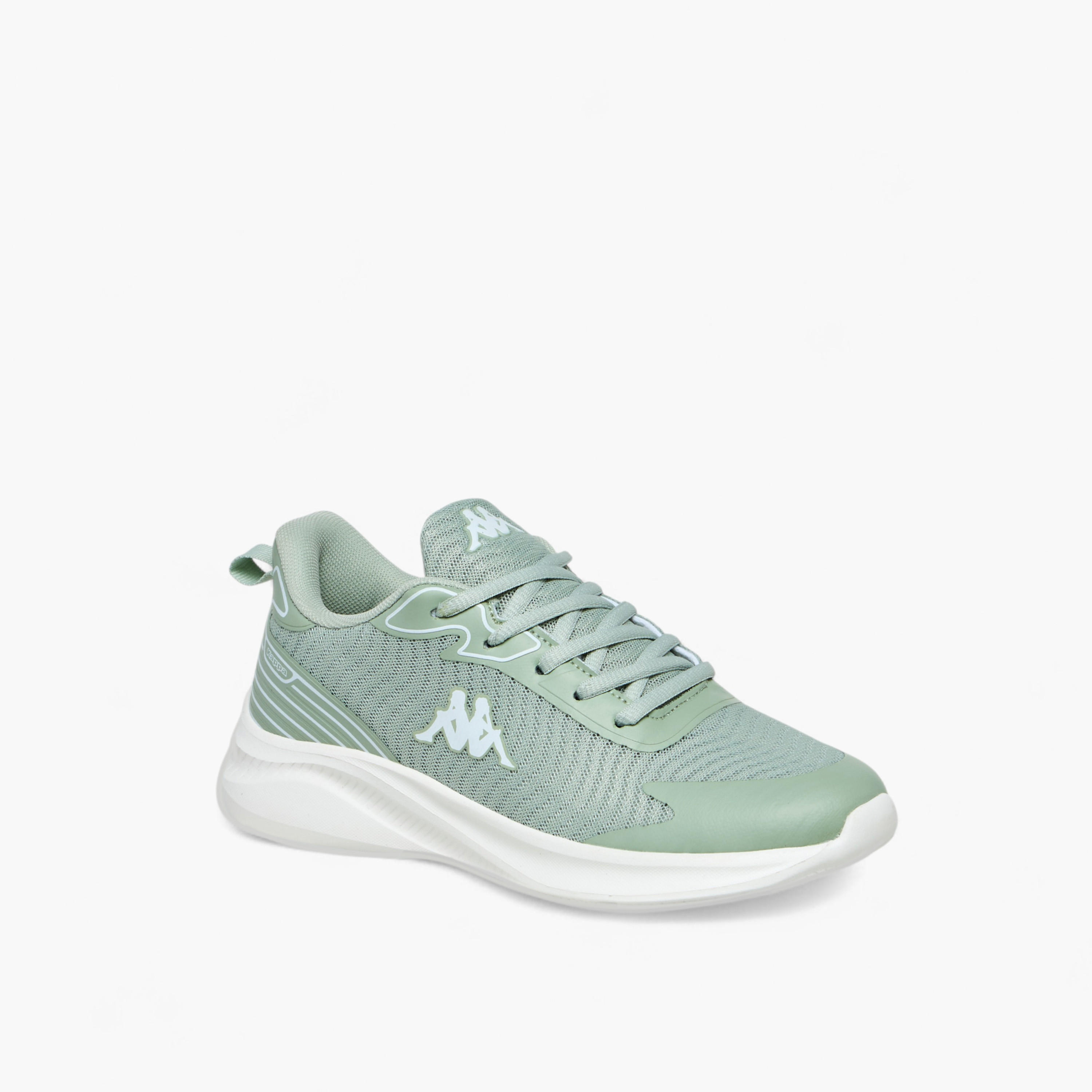Kappa Women's Logo Accent Lace-Up Sports Shoes with Pull Tab-women-shoes-sneakers-image-2