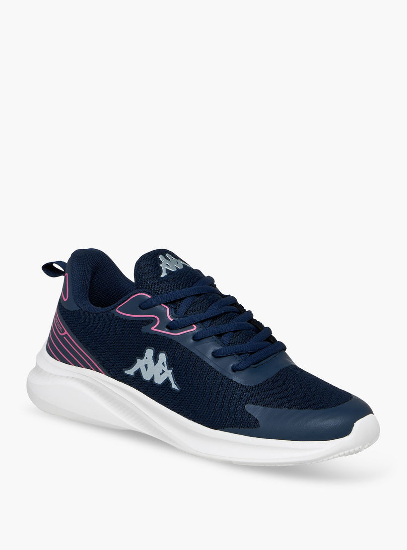 Kappa Women's Logo Accent Lace-Up Sports Shoes with Pull Tab-sports-women-shoes-image-2