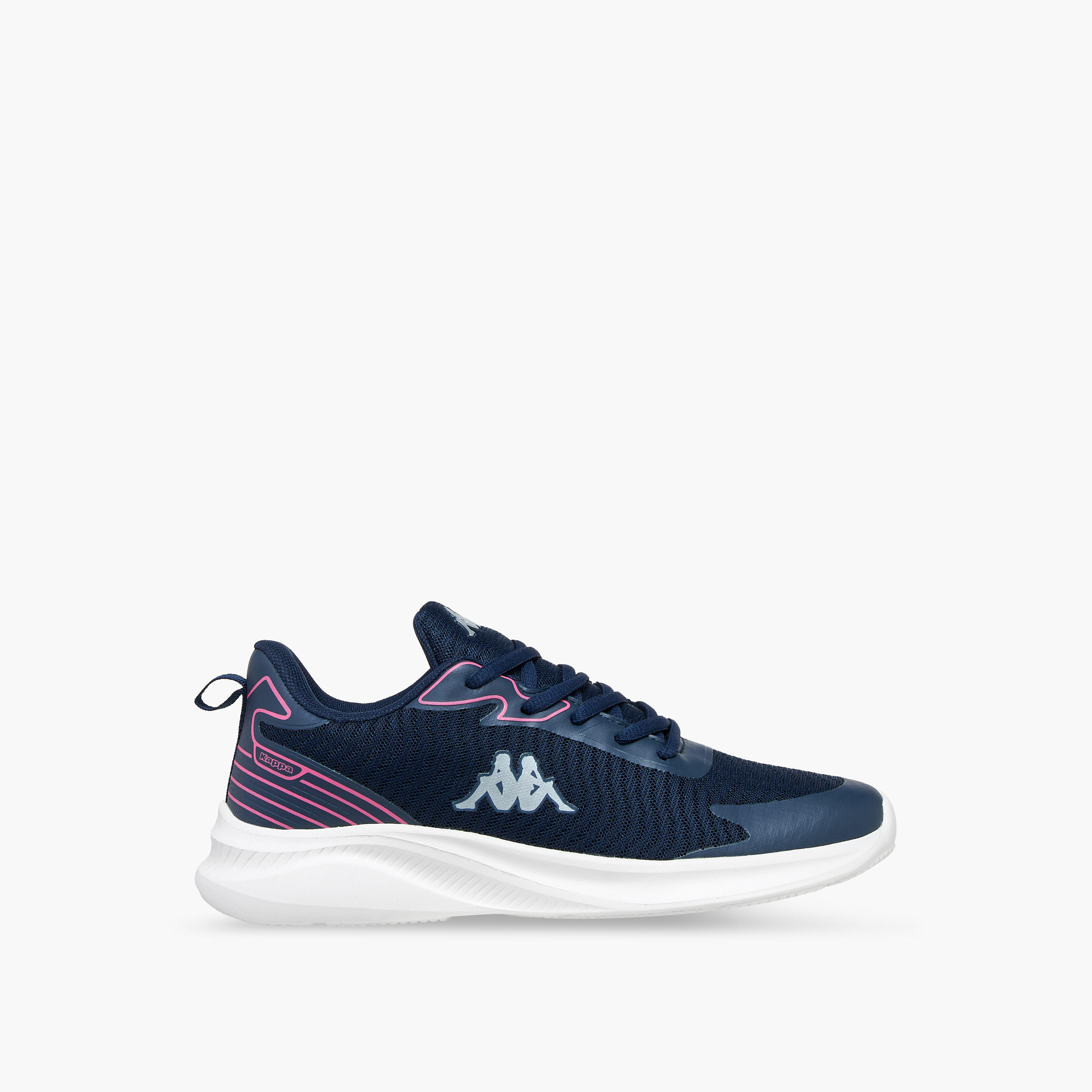 Kappa Women's Logo Accent Lace-Up Sports Shoes with Pull Tab-sports-women-shoes-image-3