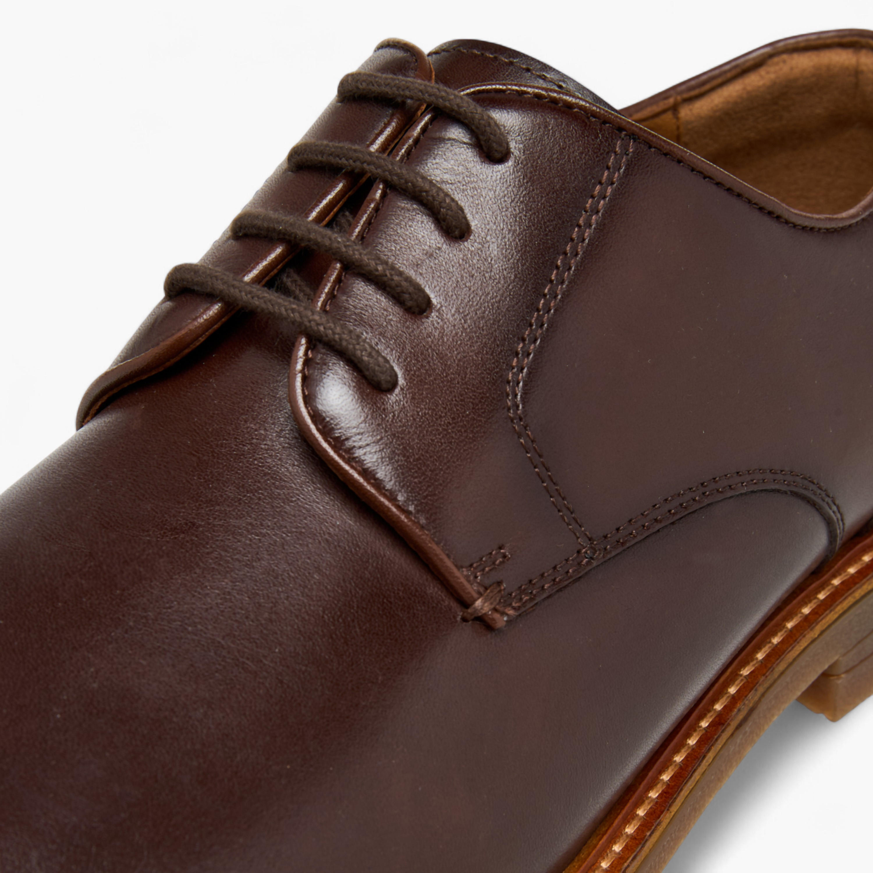 Duchini Men Solid Lace-Up Leather Derby Shoes-men-shoes-formalshoes-image-4