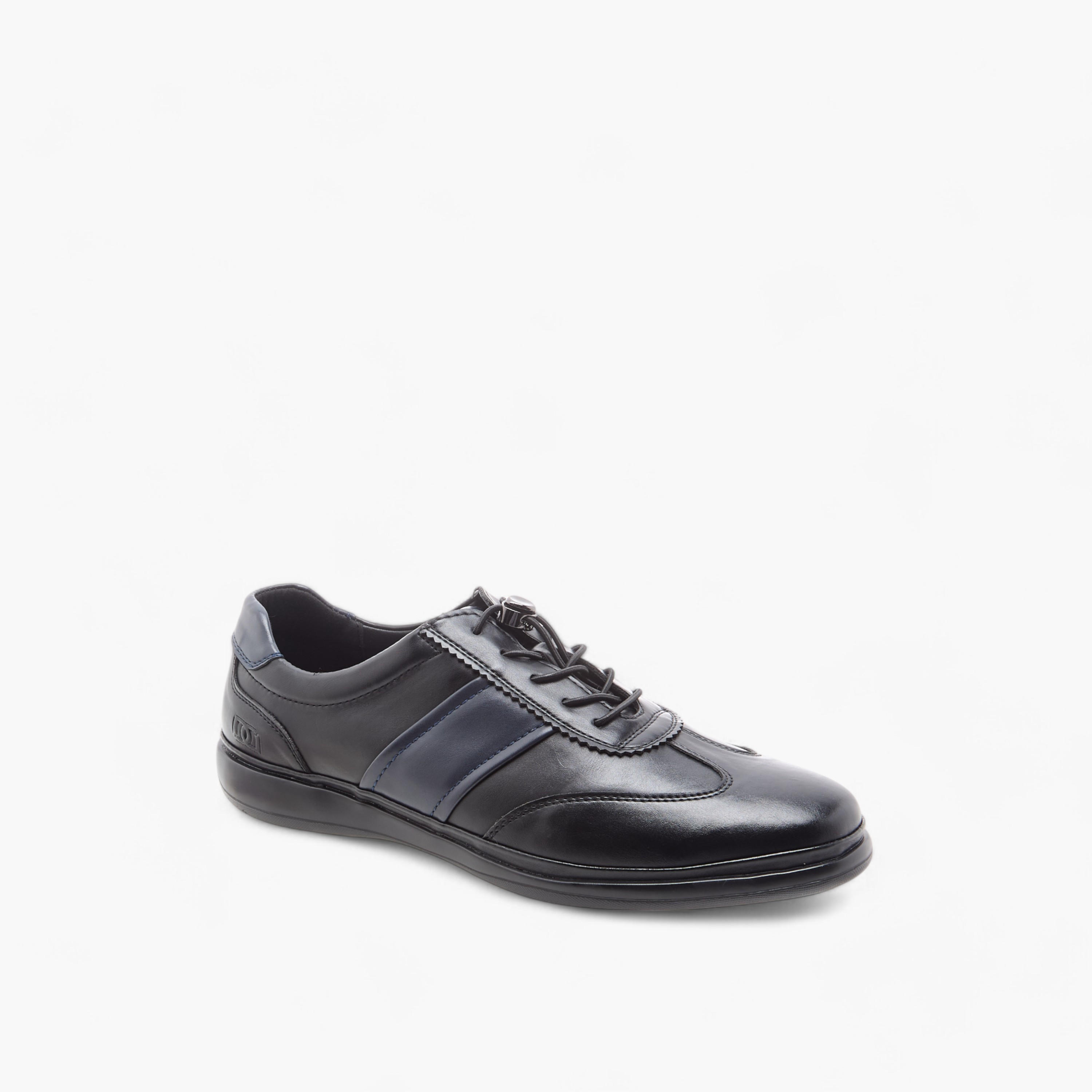 Duchini Men's Panelled Sneakers with No-Tie Laces-men-shoes-sneakers-image-2