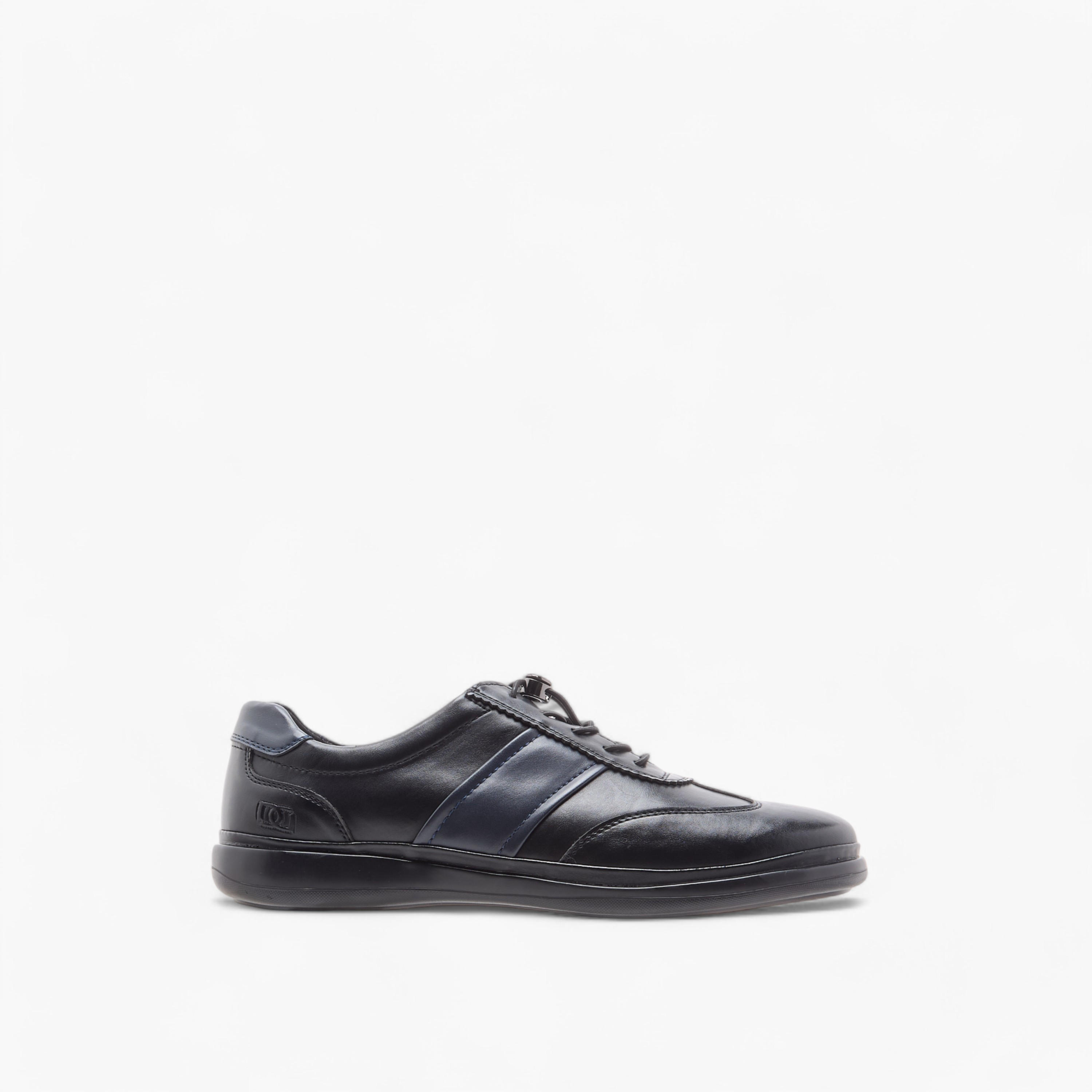 Duchini Men's Panelled Sneakers with No-Tie Laces-men-shoes-sneakers-image-3