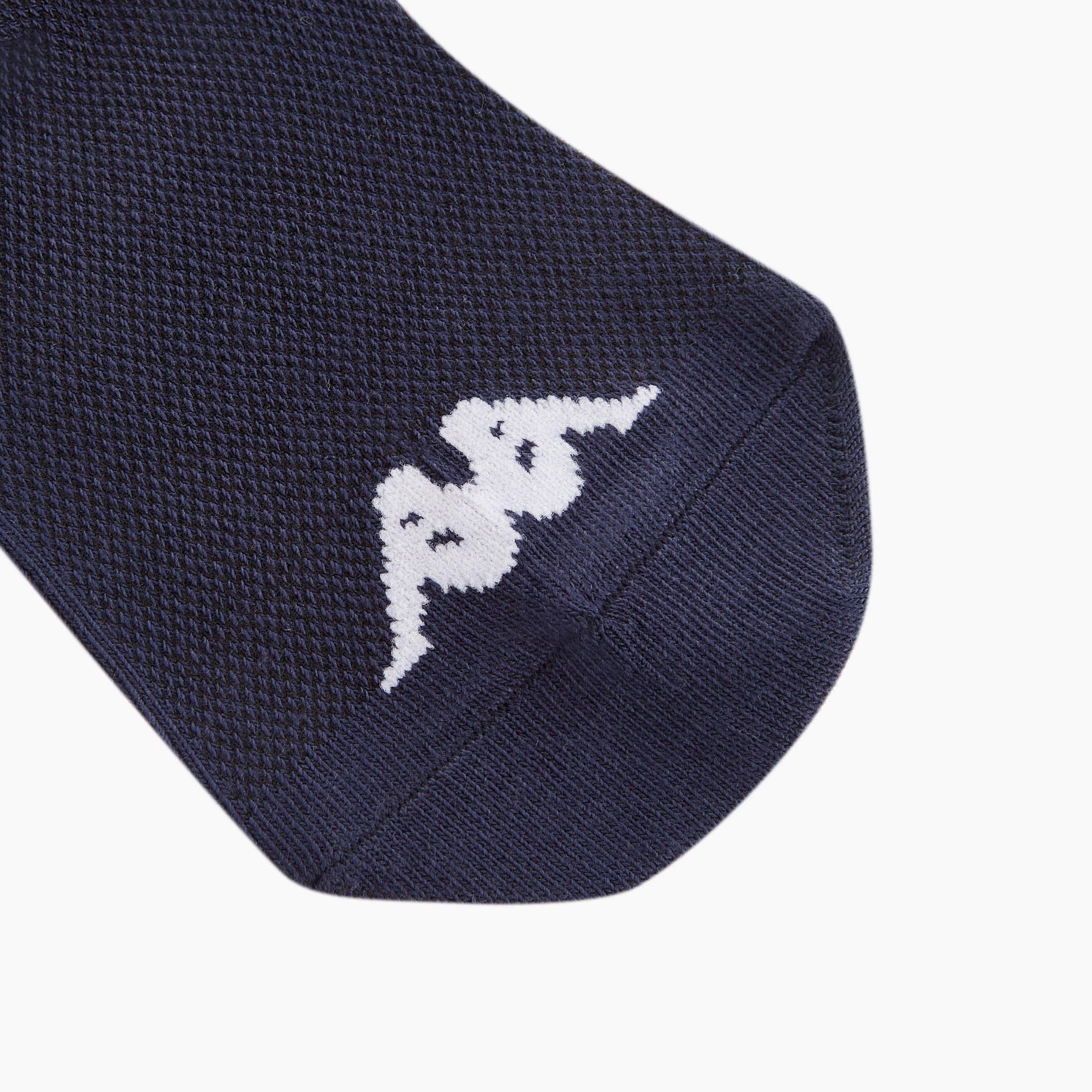 Kappa Logo Print Non Terry Ankle Length Socks - Set of 5-men-socks-image-3