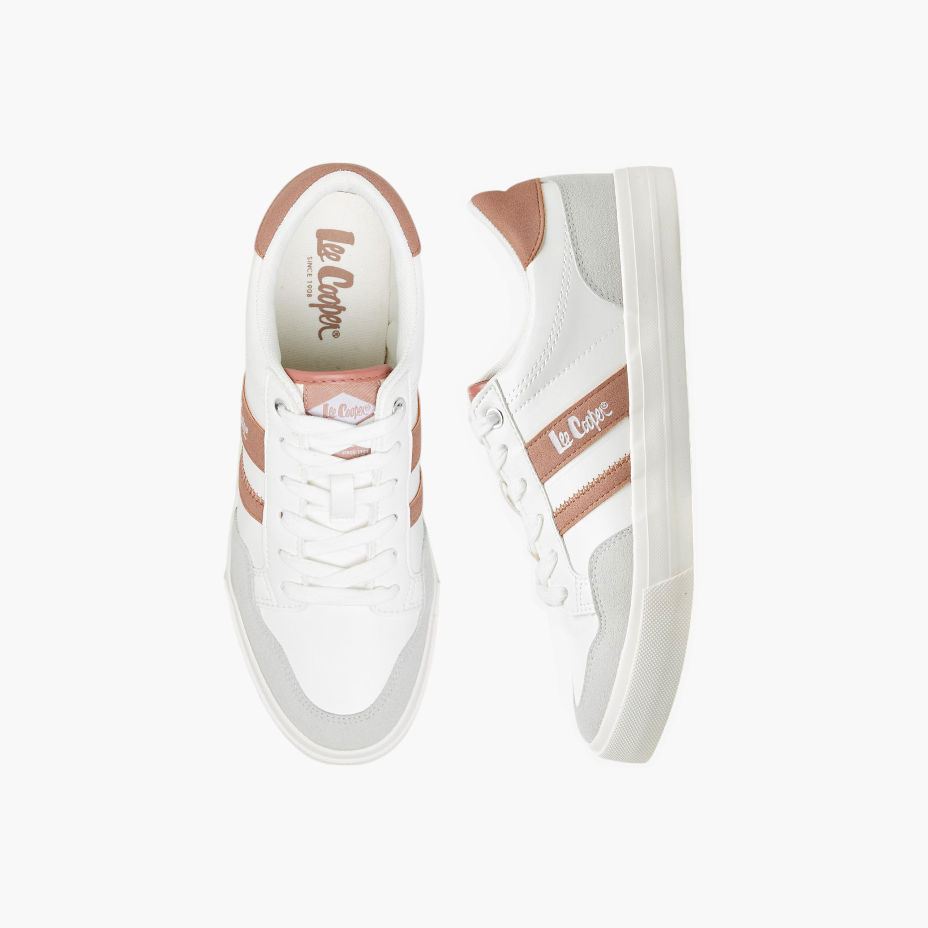 Lee Cooper Women's Panelled Lace-Up Sneakers-women-shoes-sneakers-image-1