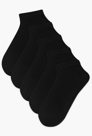 Textured Ankle Length Socks - Set of 5-boys-accessories-socks-image-1