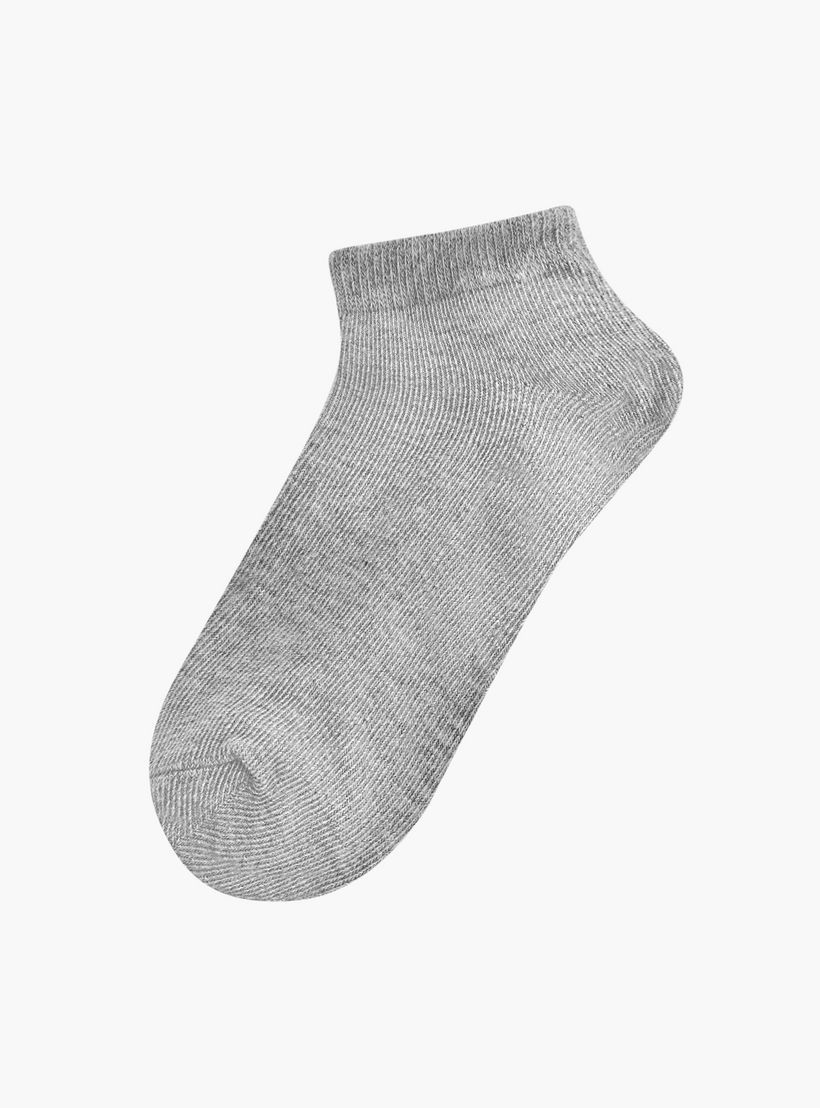 Textured Ankle Length Socks - Set of 5-girls-accessories-socks-image-2