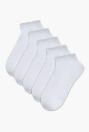 Textured Ankle Length Socks - Set of 5-boys-accessories-socks-image-1