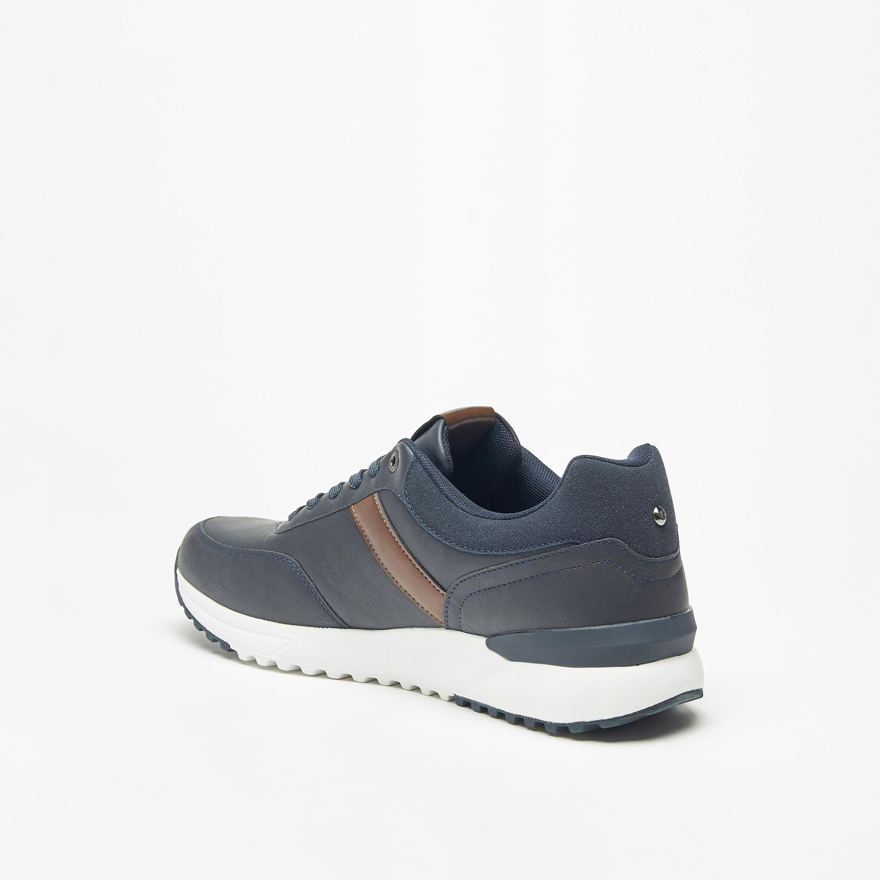 Lee Cooper Men's Panelled Lace-Up Sneakers-men-shoes-sneakers-image-4