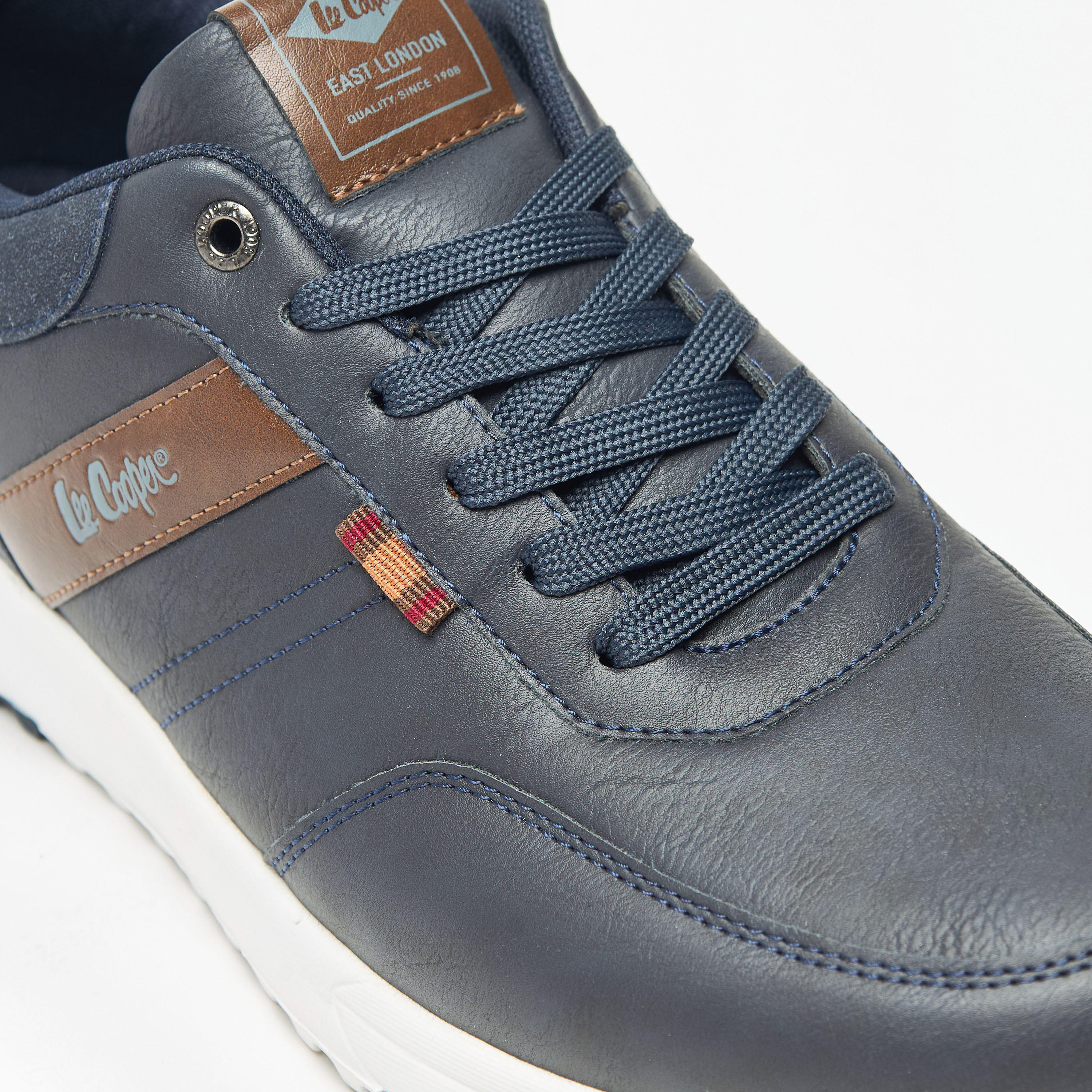Lee Cooper Men's Panelled Lace-Up Sneakers-men-shoes-sneakers-image-5