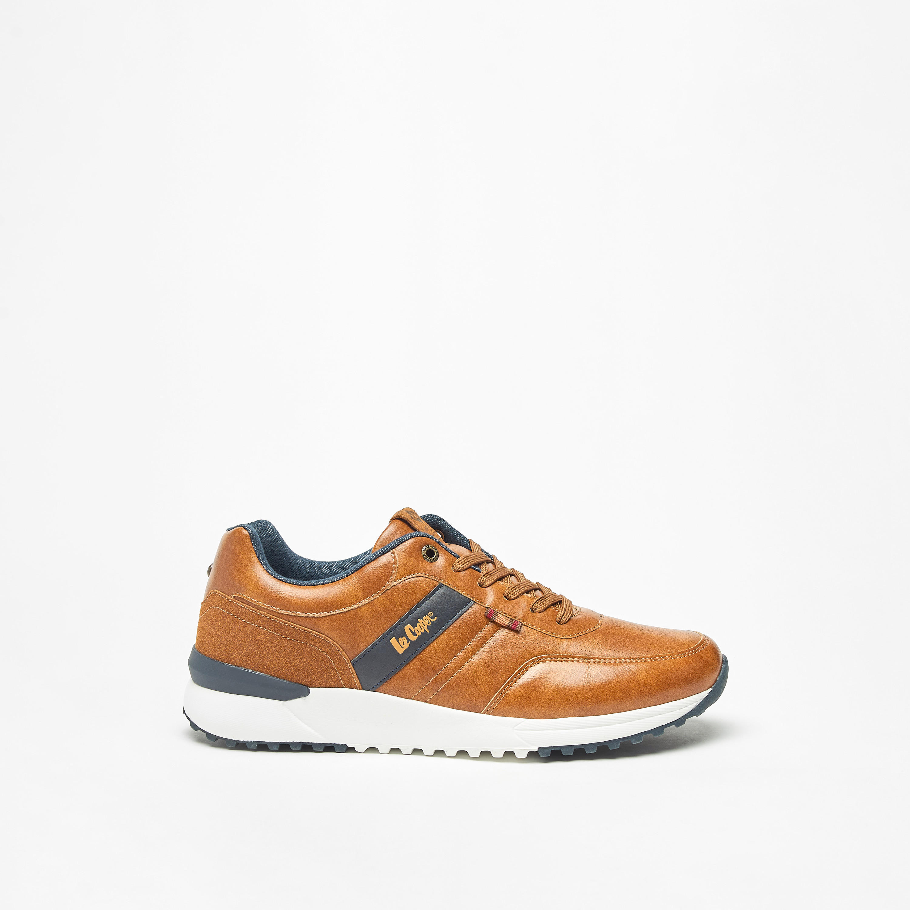 Lee Cooper Men's Panelled Lace-Up Sneakers-men-shoes-sneakers-image-4