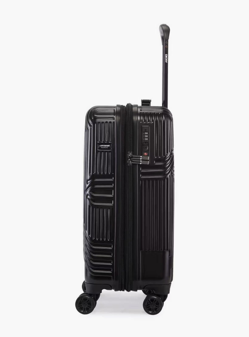 DKNY Textured Hardcase Luggage Trolley with Retractable Handle - 24 inches Check-in Bag-travel-luggagesandbags-luggage-image-5