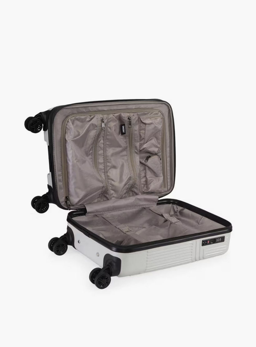 DKNY Textured Hardcase Luggage Trolley with Retractable Handle - 24 inches Check-in Bag-travel-luggagesandbags-luggage-image-4