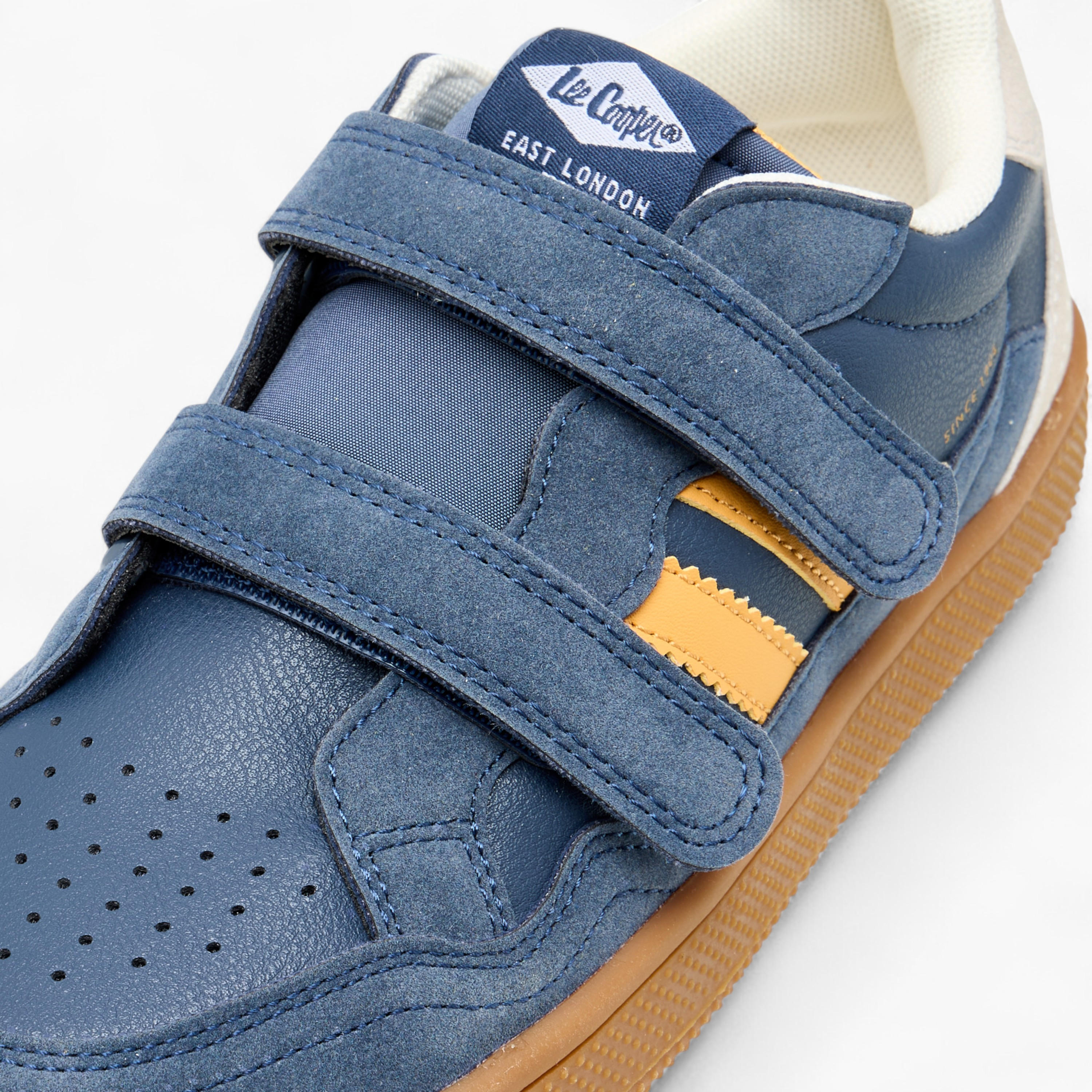 Lee Cooper Boys' Colourblock Sneakers with Hook and Loop Closure-boys-shoes-sneakers-image-4