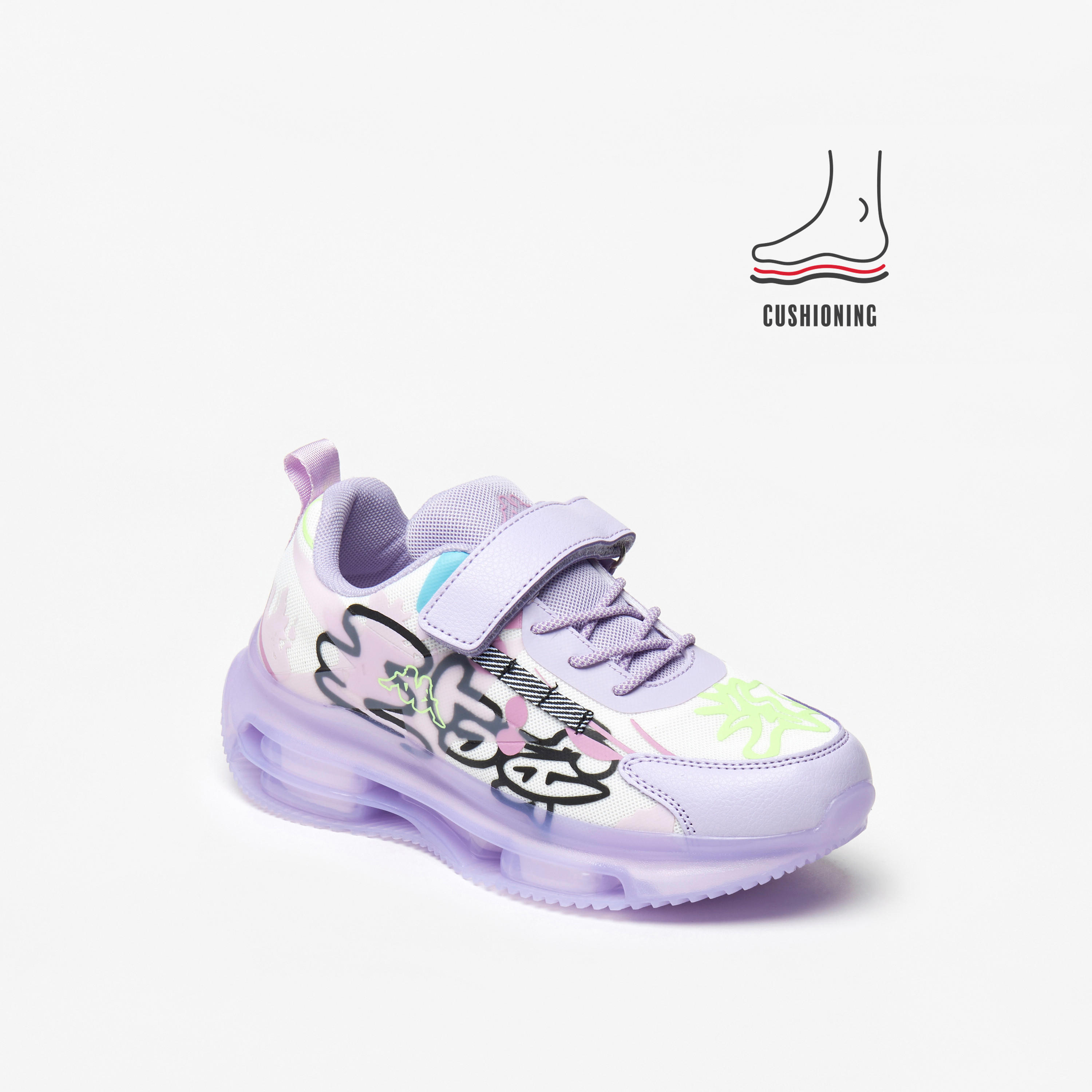 حذاء رياضي ببطانة وطبعات للبنات من كابا-girls-shoes-sneakers-image-1