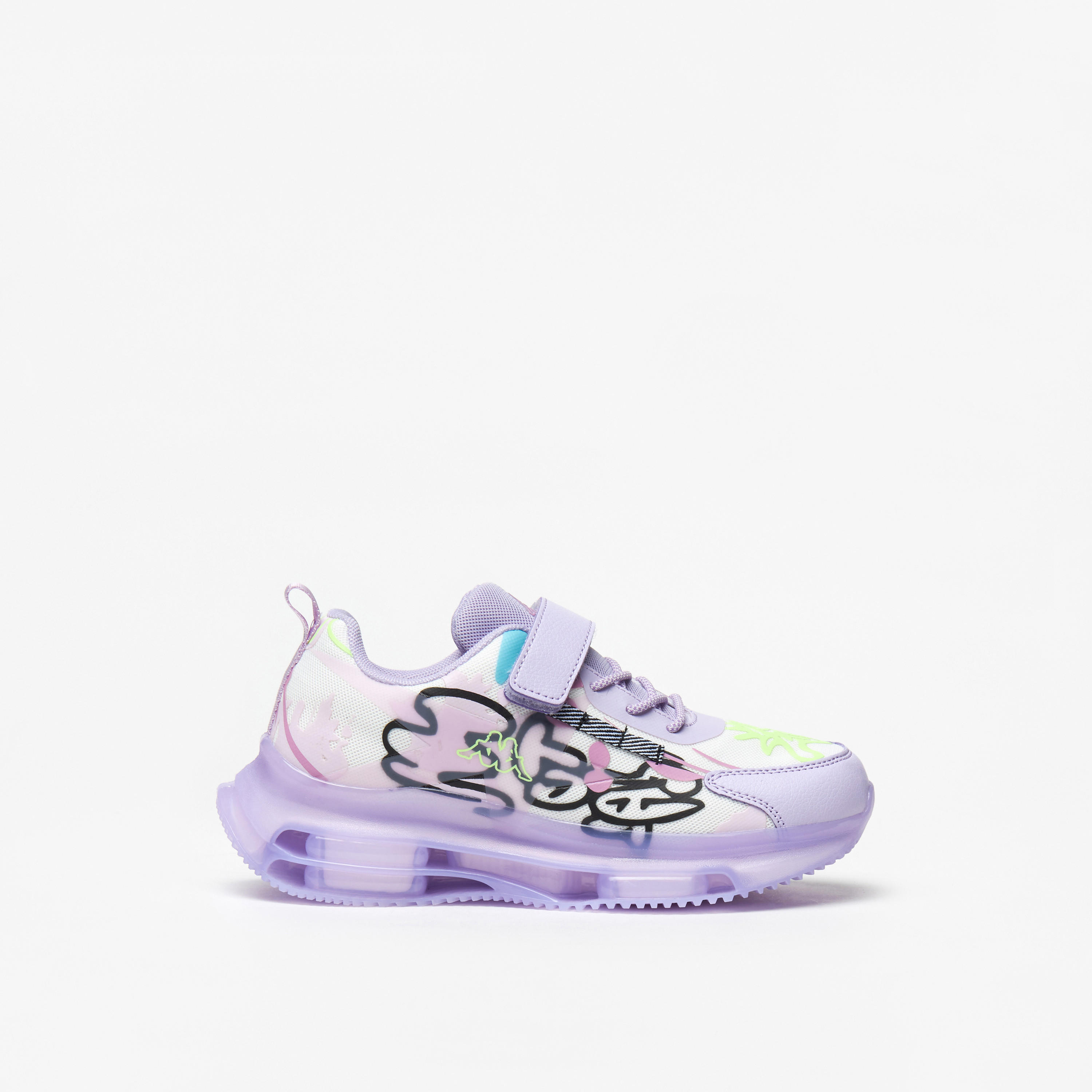 Kappa Girls' Printed Sports Shoes with Cushioning-girls-shoes-sneakers-image-8