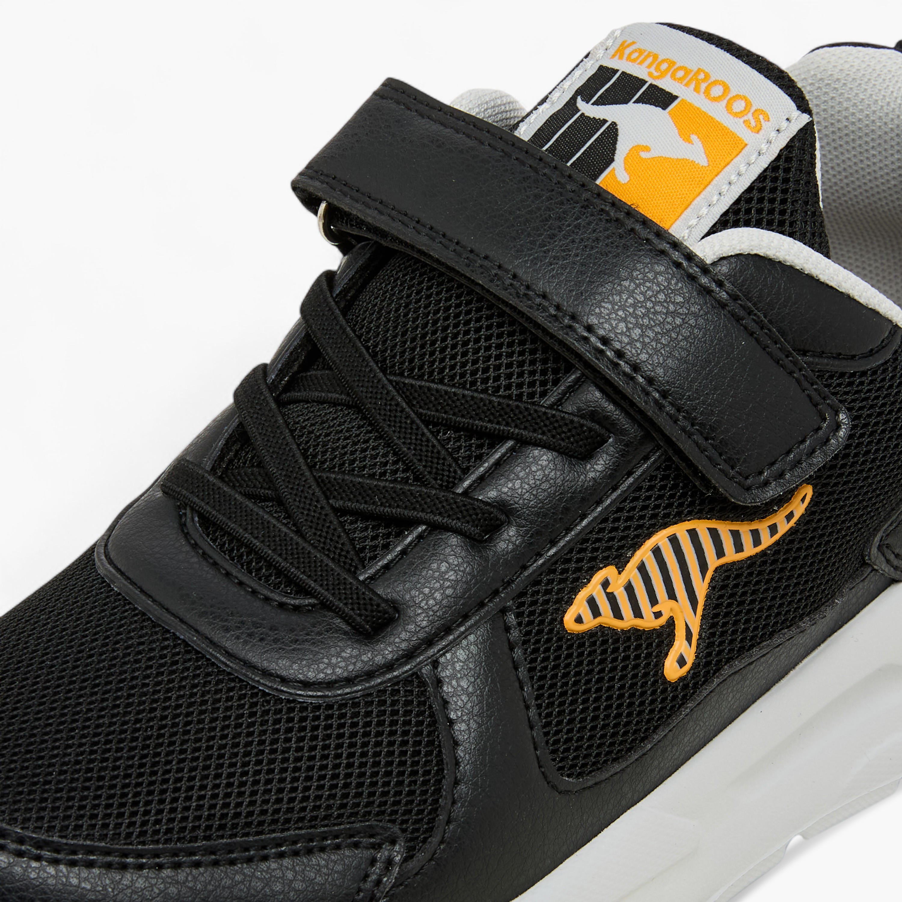 KangaROOS Kids' Panelled Sneakers with Hook and Loop Closure - RAVE 1-boys-shoes-sneakers-image-4