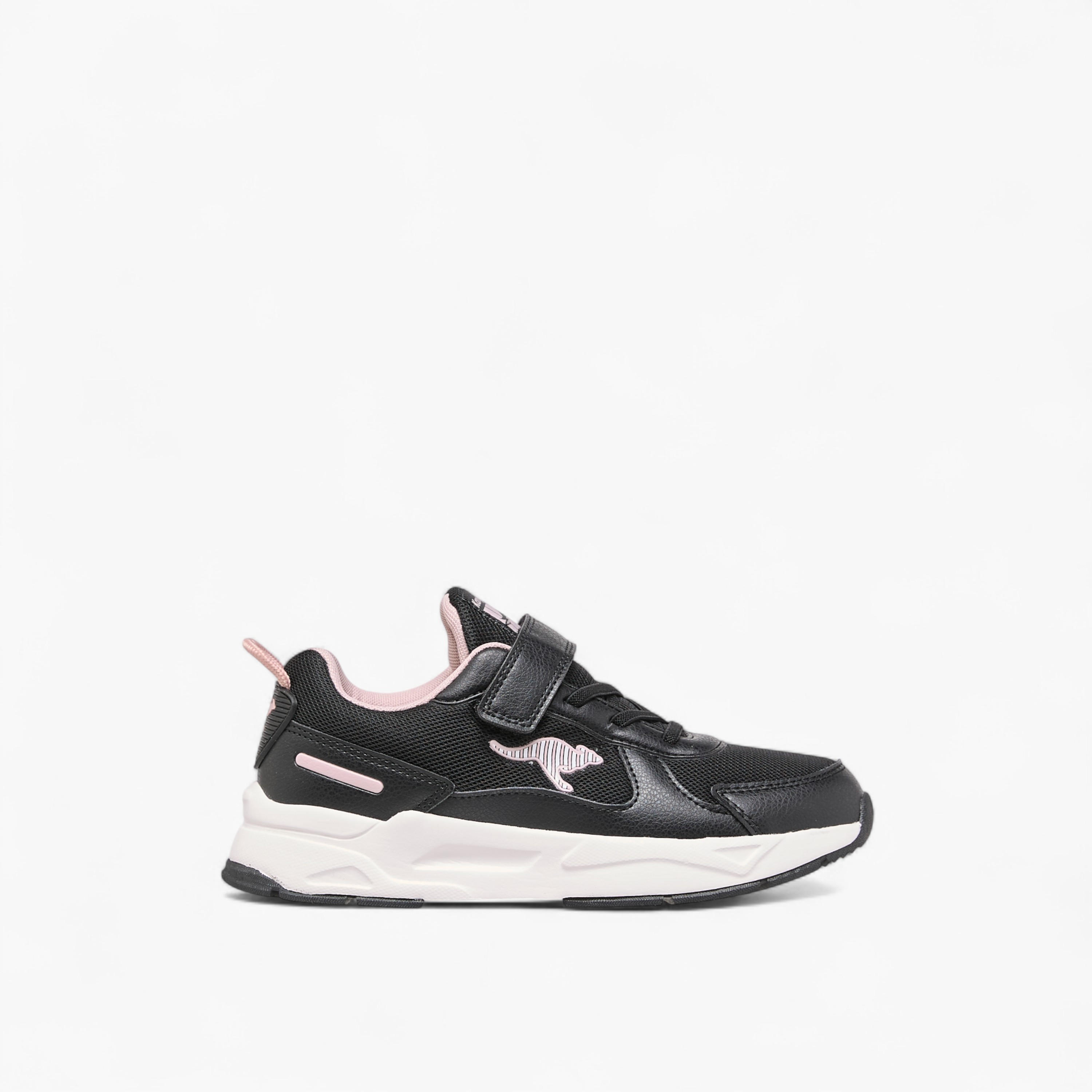 Kangaroos Girls Panelled Hook & Loop Walking Shoes-girls-shoes-sports-image-3