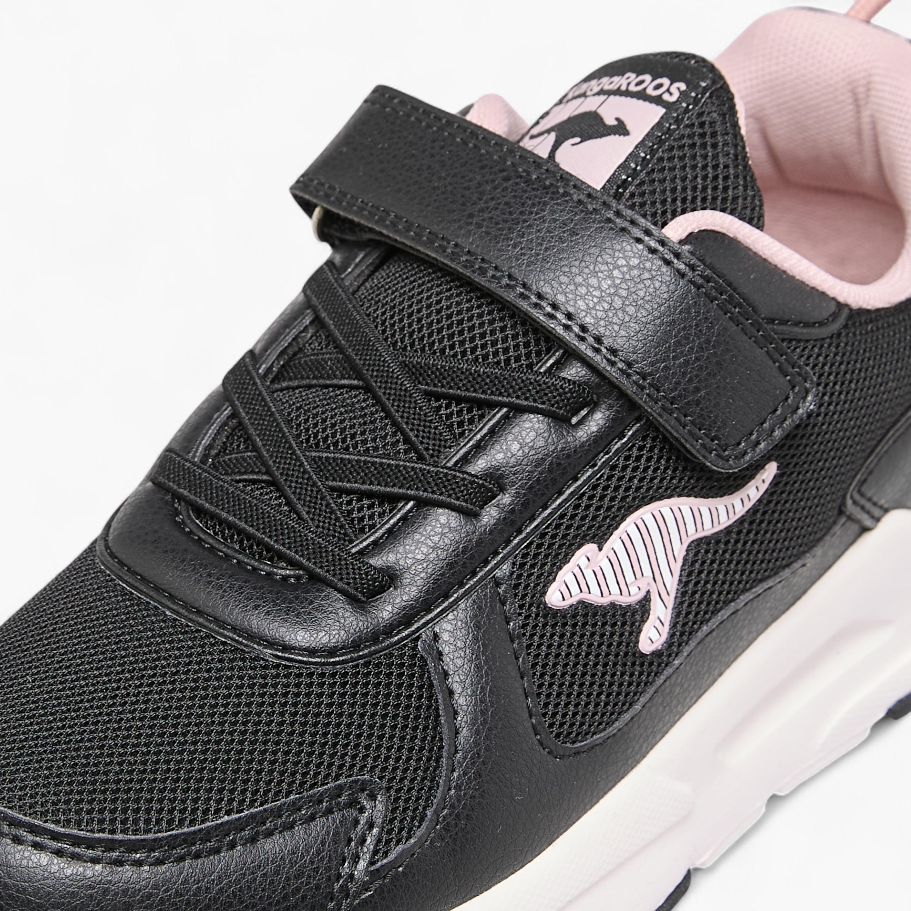 Kangaroos Girls Panelled Hook & Loop Walking Shoes-girls-shoes-sports-image-4