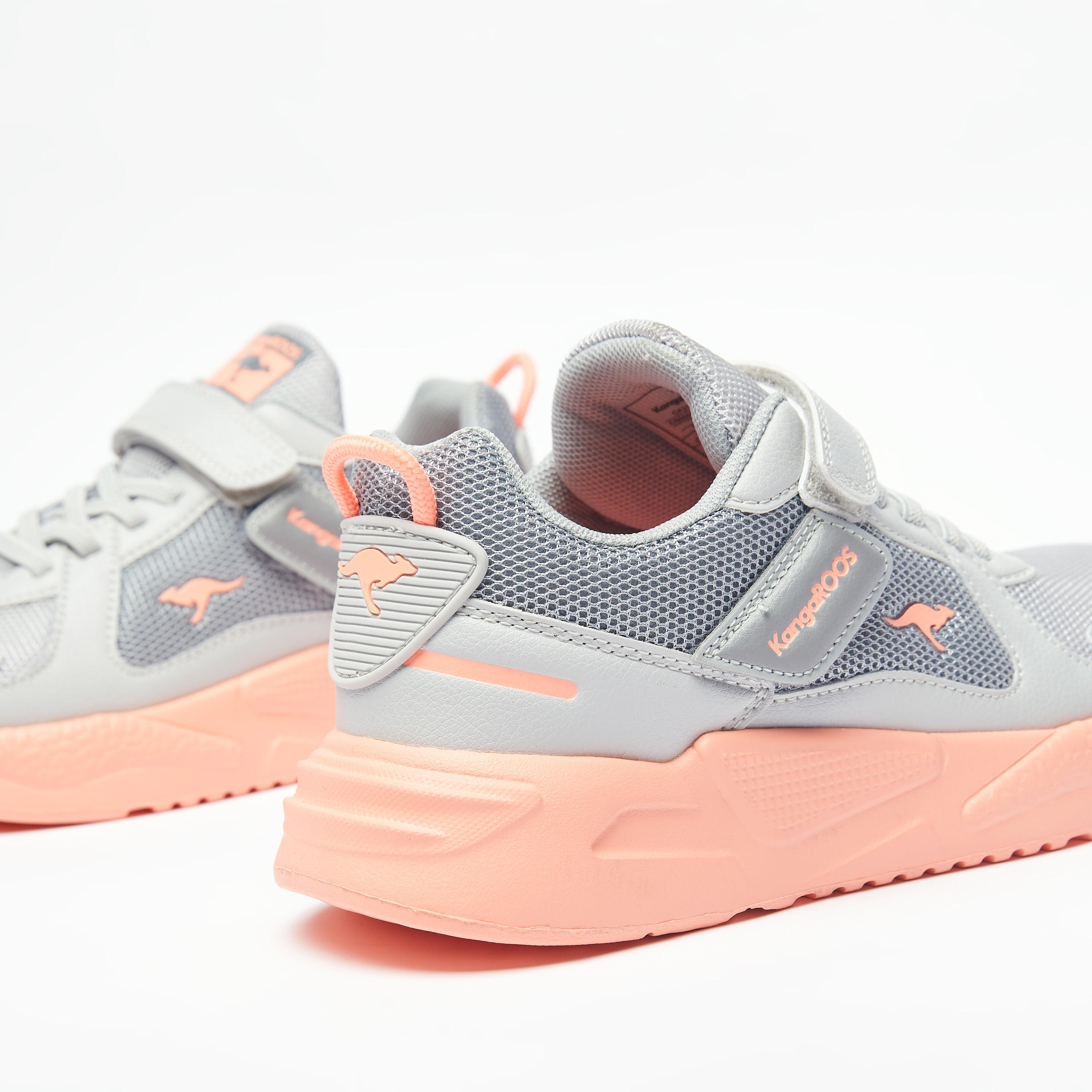 Kangaroos Girls Panelled Hook & Loop Walking Shoes-girls-shoes-sports-image-3