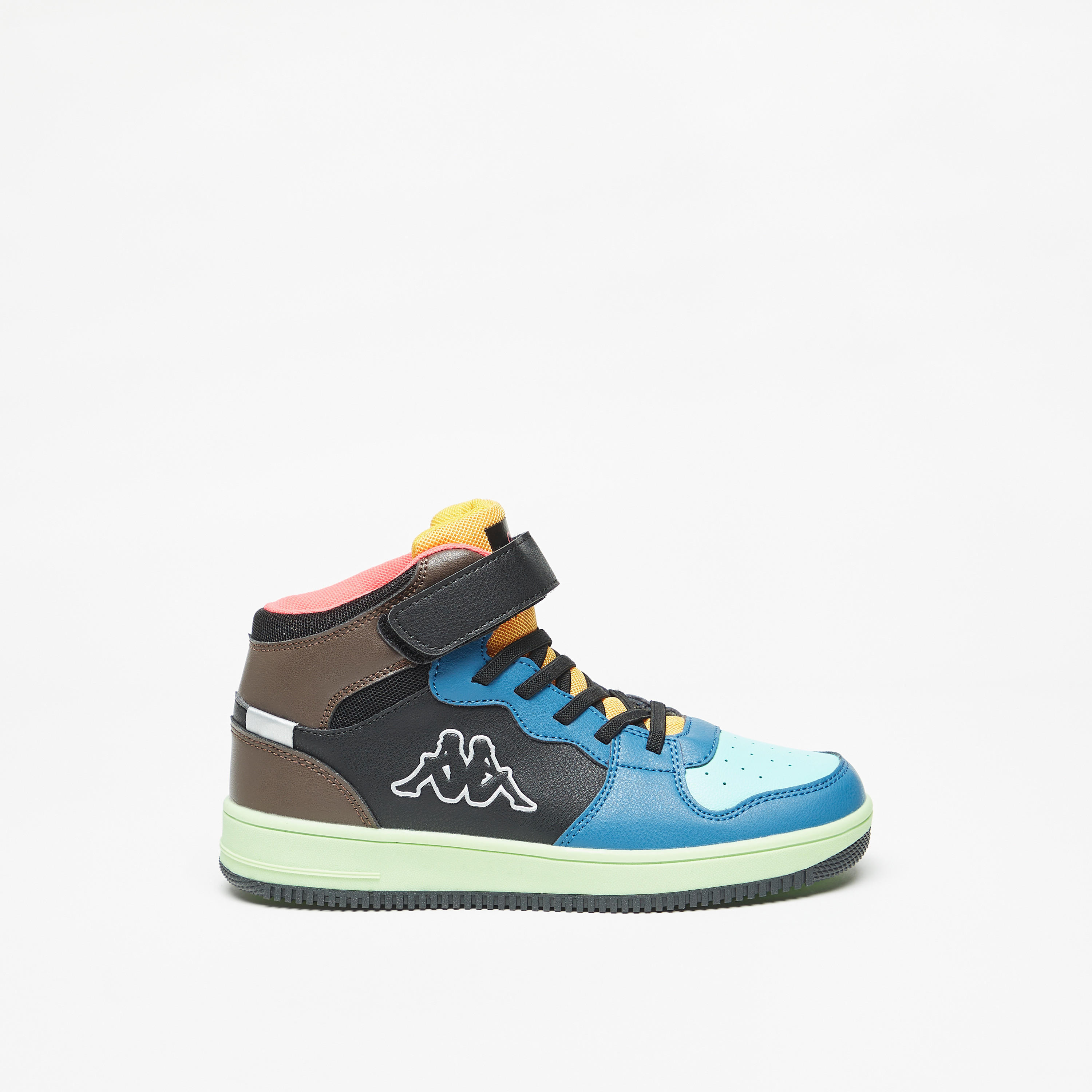 حذاء سنيكرز قوالب ملونة بقصّة عالية وشريط إغلاق لاصق للأولاد من كابا-boys-shoes-sneakers-image-3