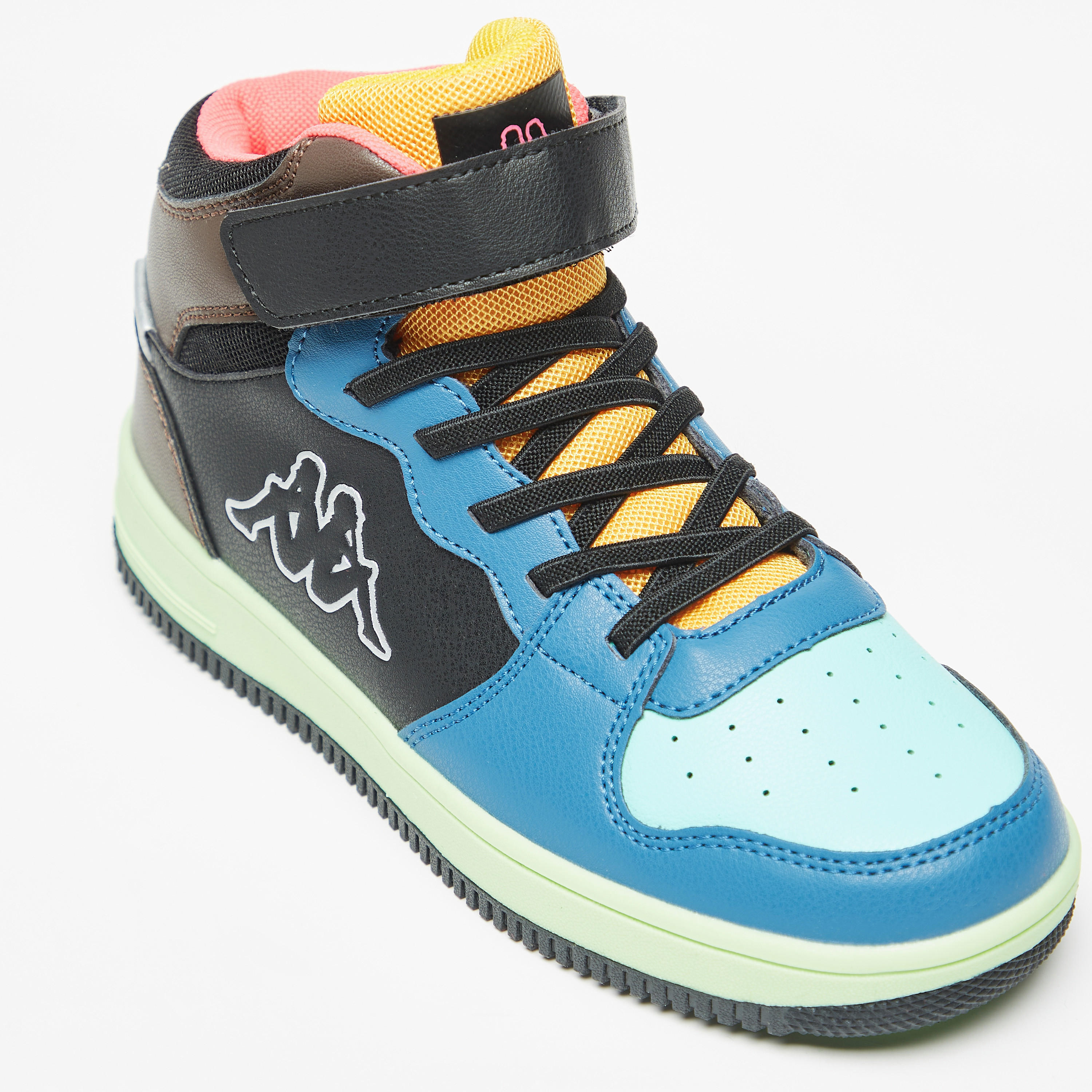 حذاء سنيكرز قوالب ملونة بقصّة عالية وشريط إغلاق لاصق للأولاد من كابا-boys-shoes-sneakers-image-4