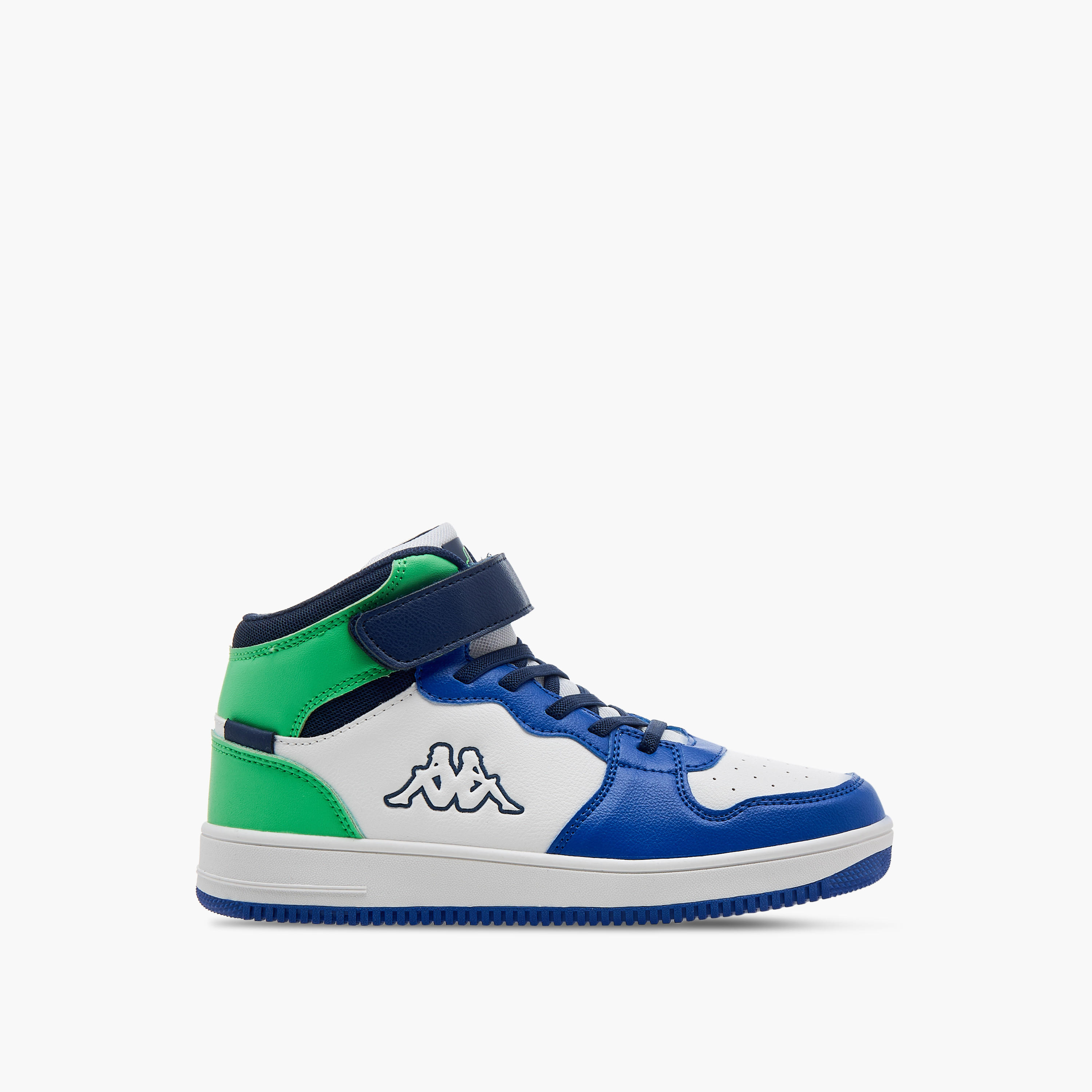 Kappa Boys' Colourblock Hight Cut Sneakers with Hook and Loop Closure-boys-shoes-sneakers-image-3