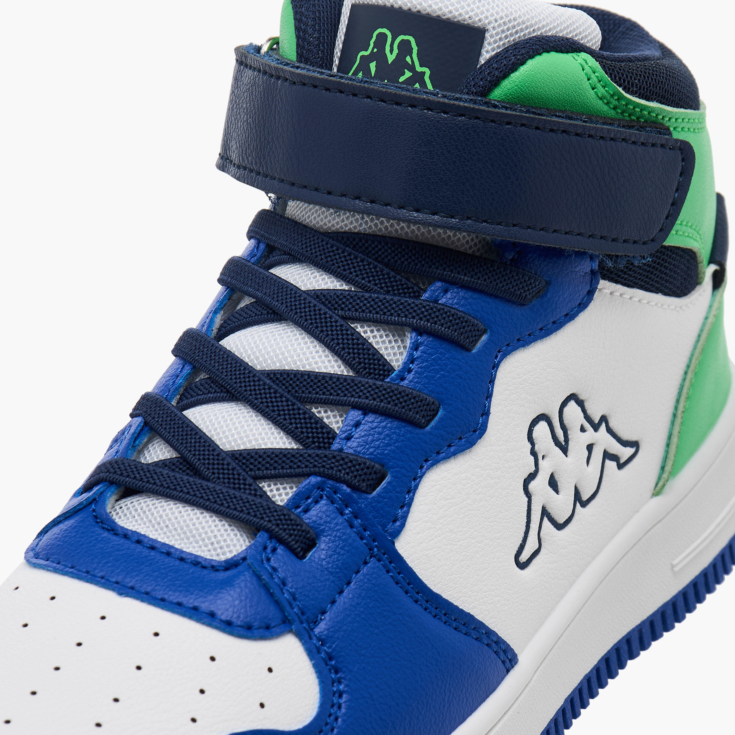 Kappa Boys' Colourblock Hight Cut Sneakers with Hook and Loop Closure-boys-shoes-sneakers-image-4