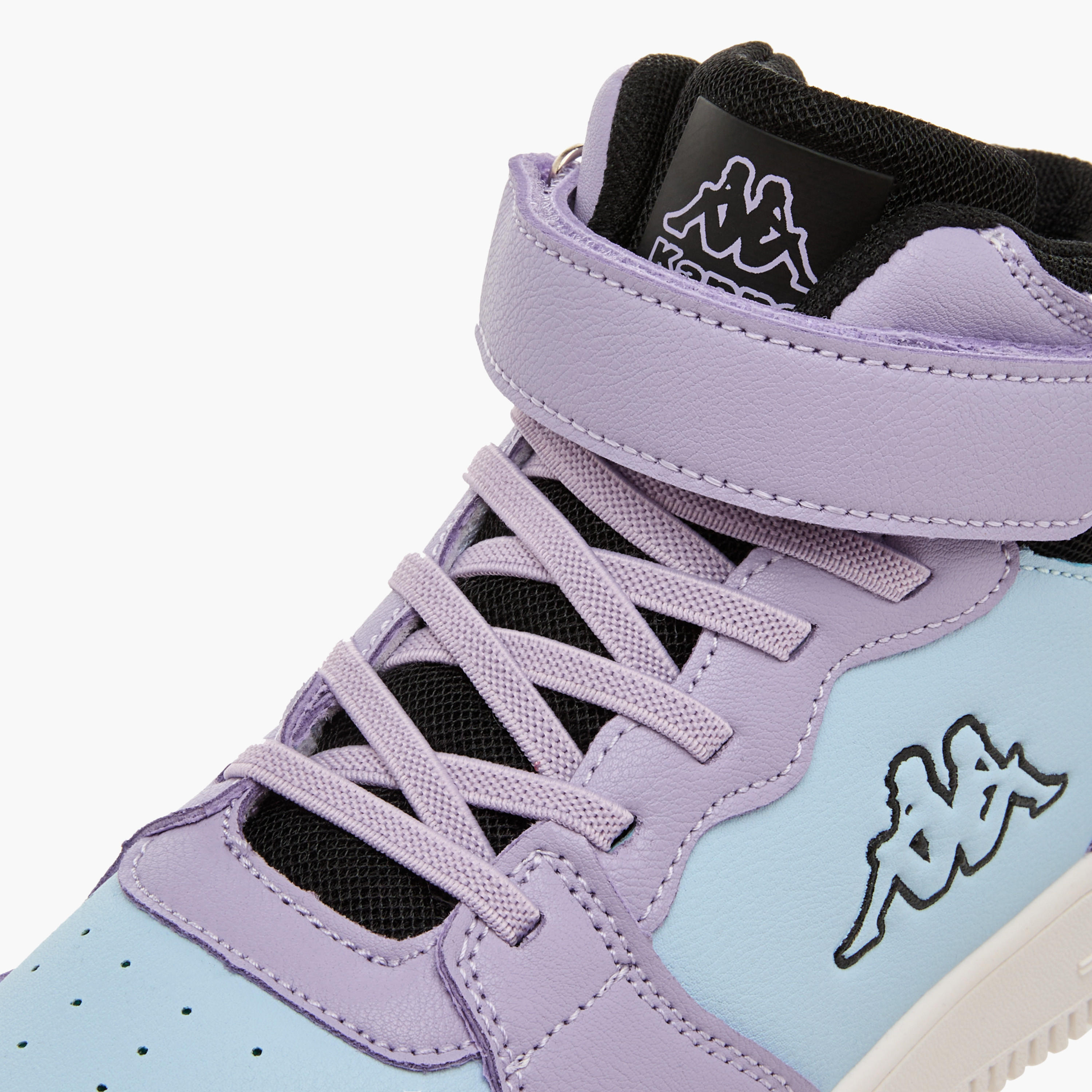 Kappa Girls' Colourblock Sneakers with Hook and Loop Closure-girls-shoes-sneakers-image-4