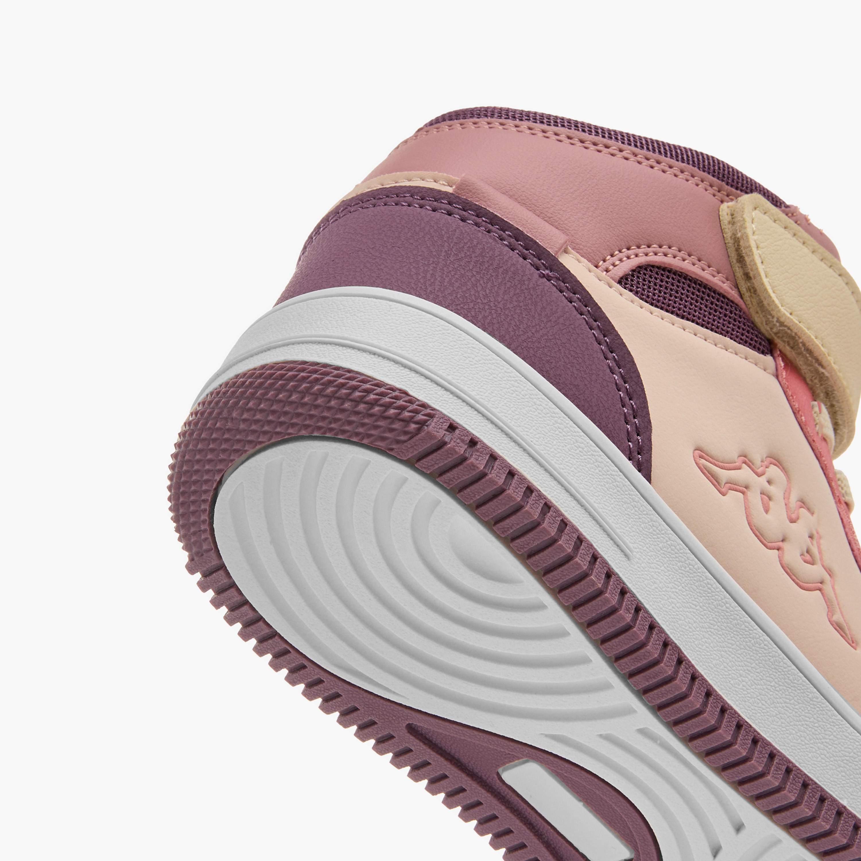 Kappa Girls' Panelled High Top Sneakers with Hook and Loop Closure-girls-shoes-sneakers-image-5