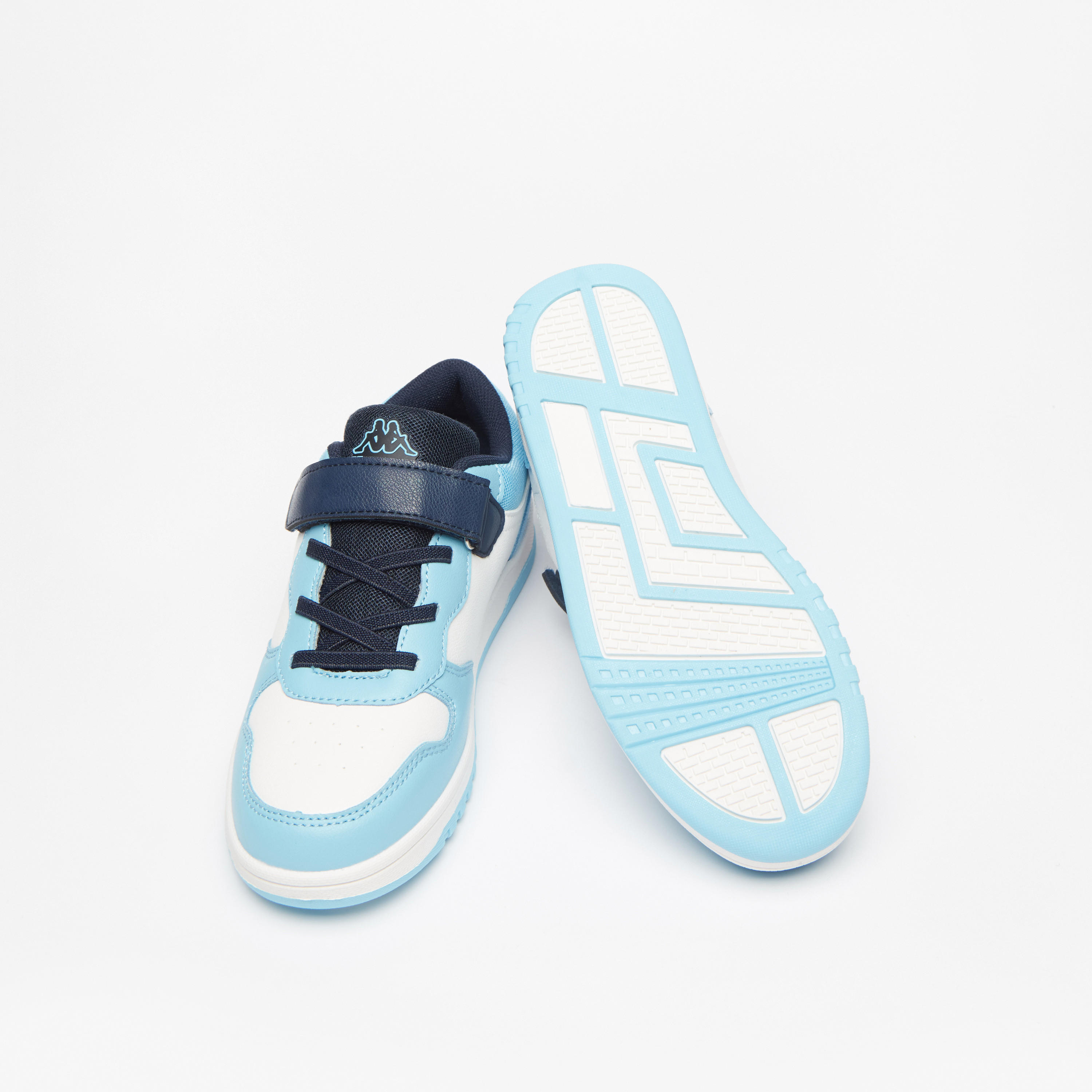 Kappa Kids' Colourblock Low Ankle Sneakers with Hook and Loop Closure-boys-shoes-sneakers-image-3