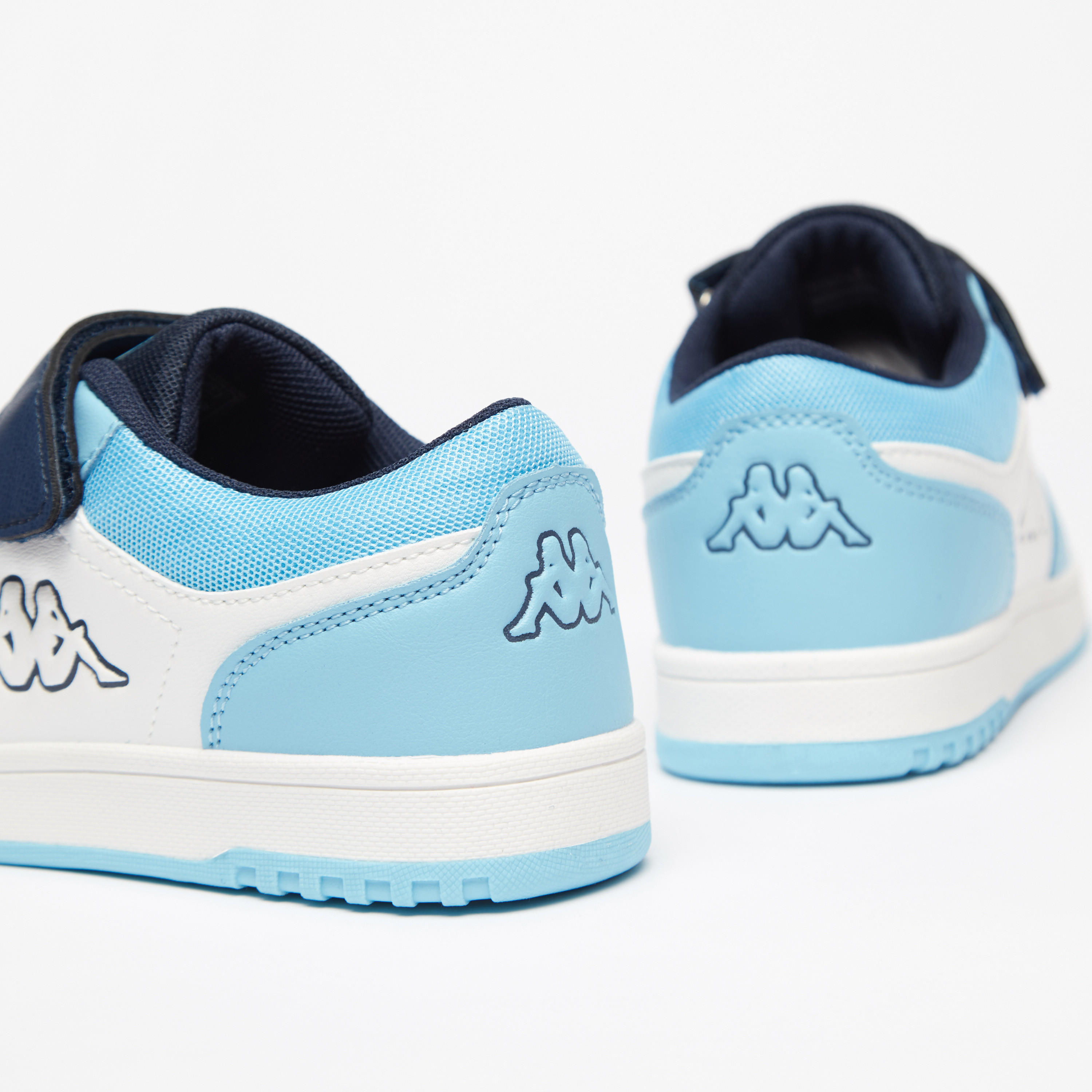 Kappa Kids' Colourblock Low Ankle Sneakers with Hook and Loop Closure-boys-shoes-sneakers-image-4
