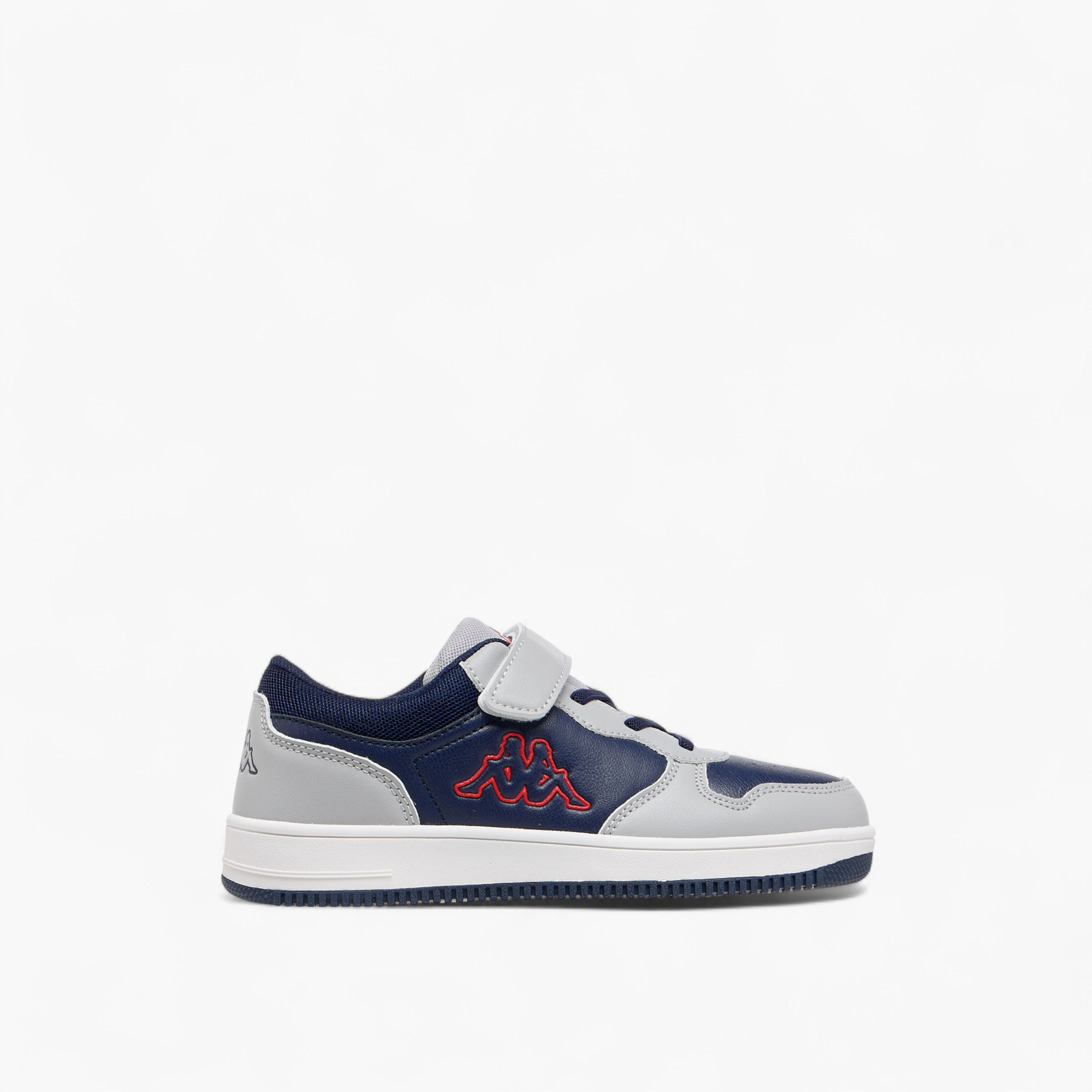 Kappa Kids' Colourblock Low Ankle Sneakers with Hook and Loop Closure-boys-shoes-sneakers-image-3