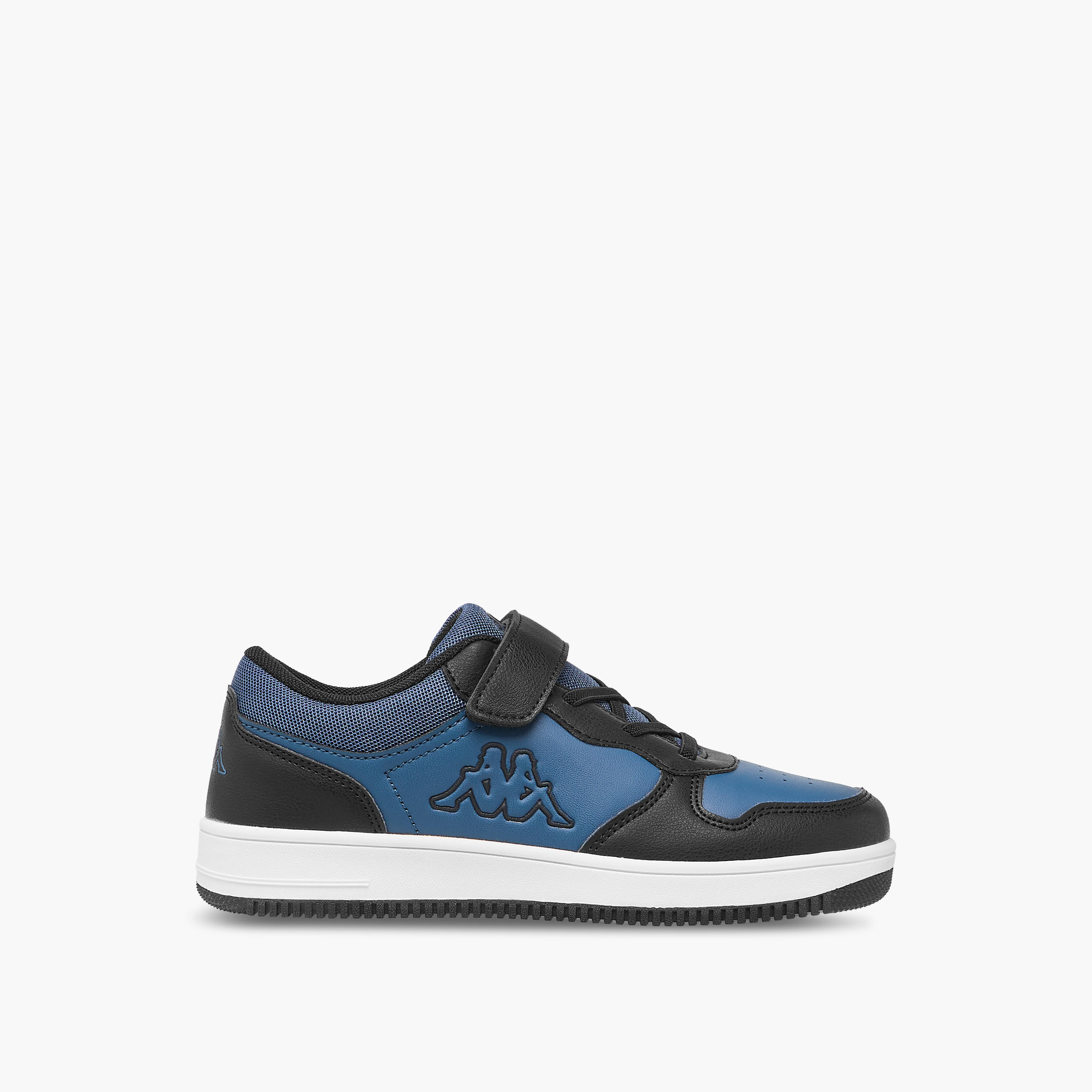 Kappa Kids' Colourblock Low Ankle Sneakers with Hook and Loop Closure-boys-shoes-sneakers-image-3