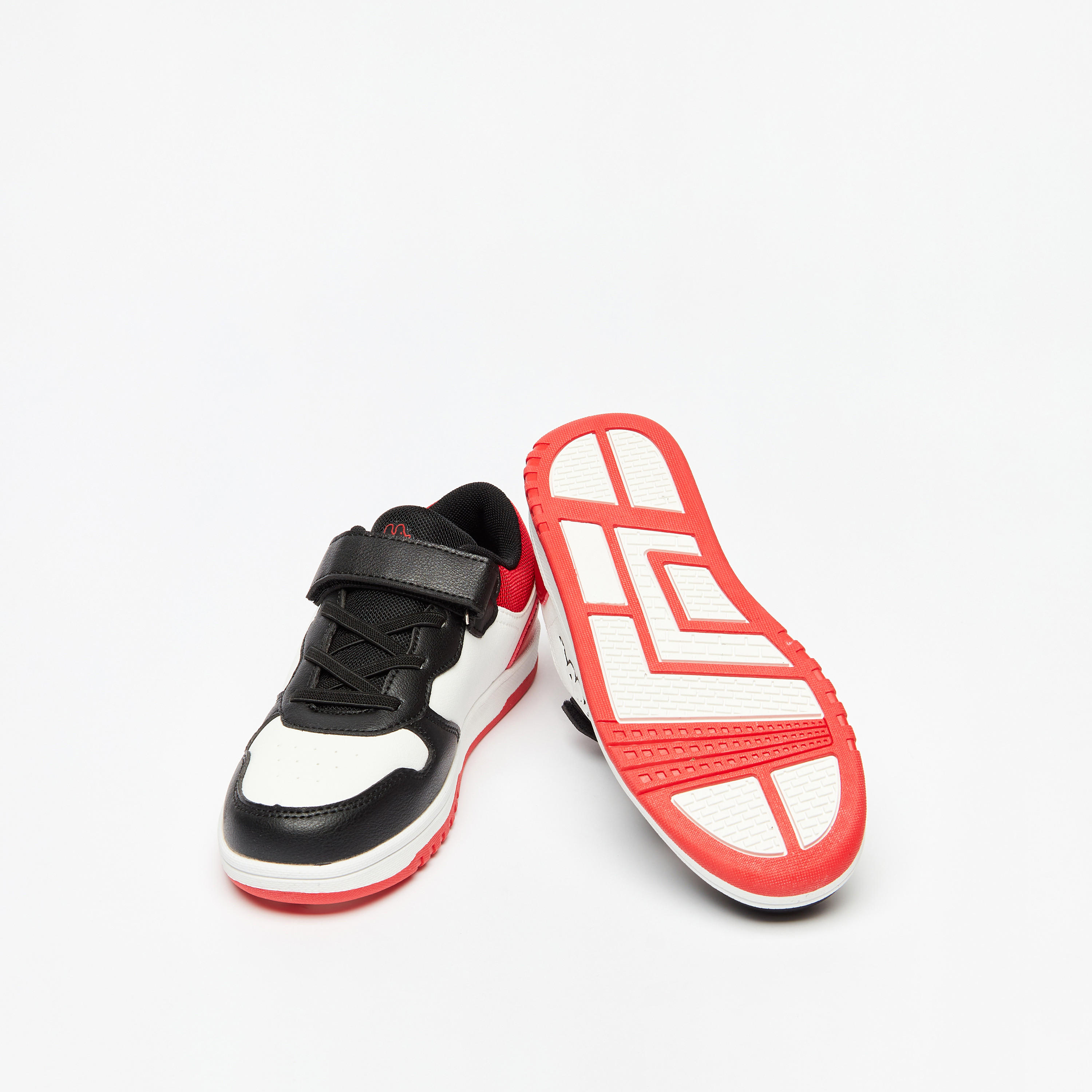 Kappa Kids' Colourblock Low Ankle Sneakers with Hook and Loop Closure-boys-shoes-sneakers-image-3
