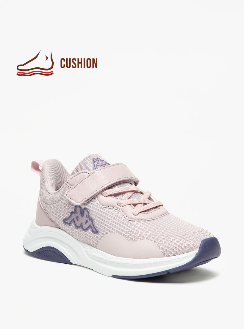 Kappa Girls' Mesh Textured Walking Shoes with Hook and Loop Closure-girls-shoes-sports-image-1